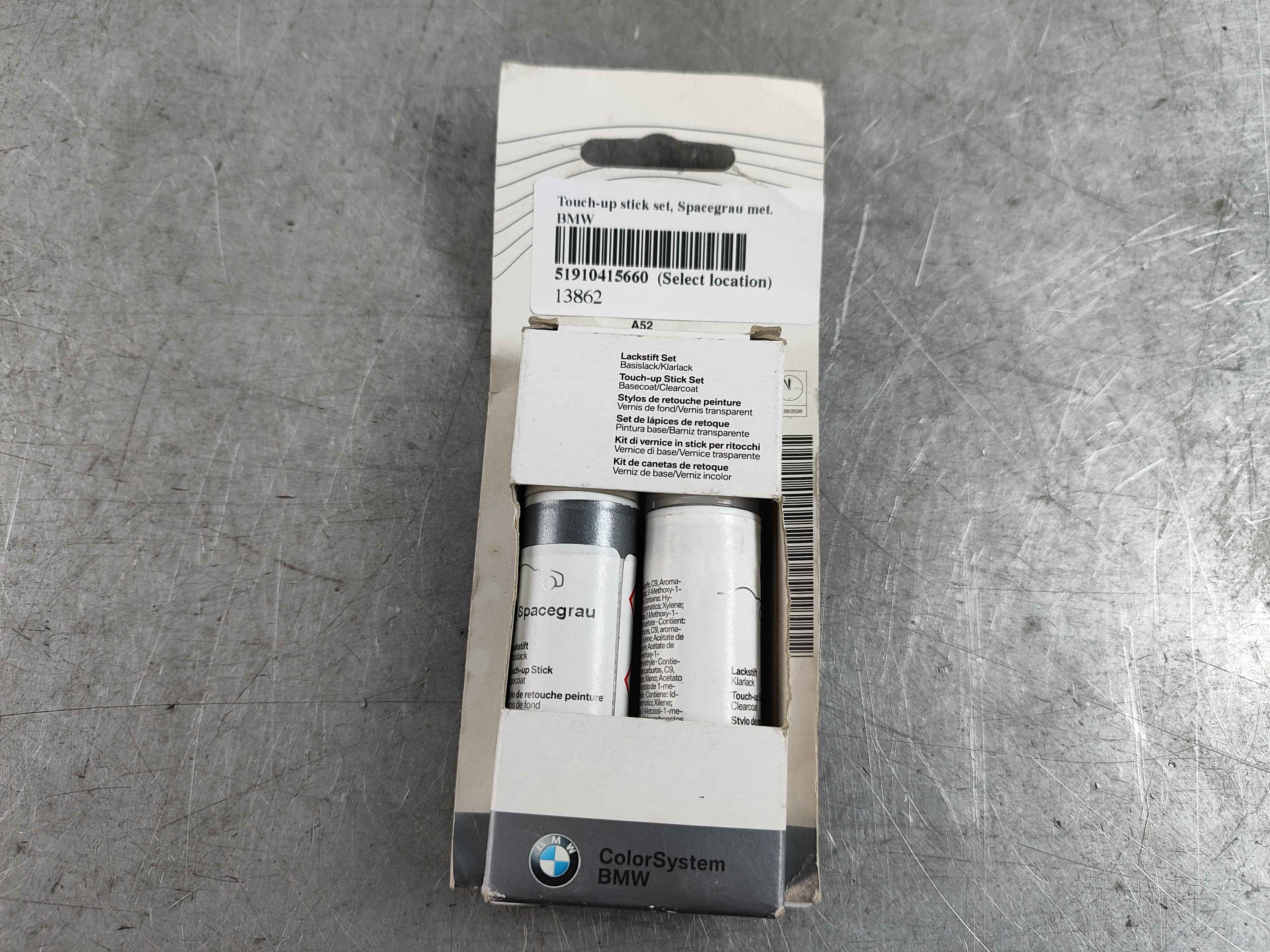 Touch-up stick set, Spacegrau met. BMW