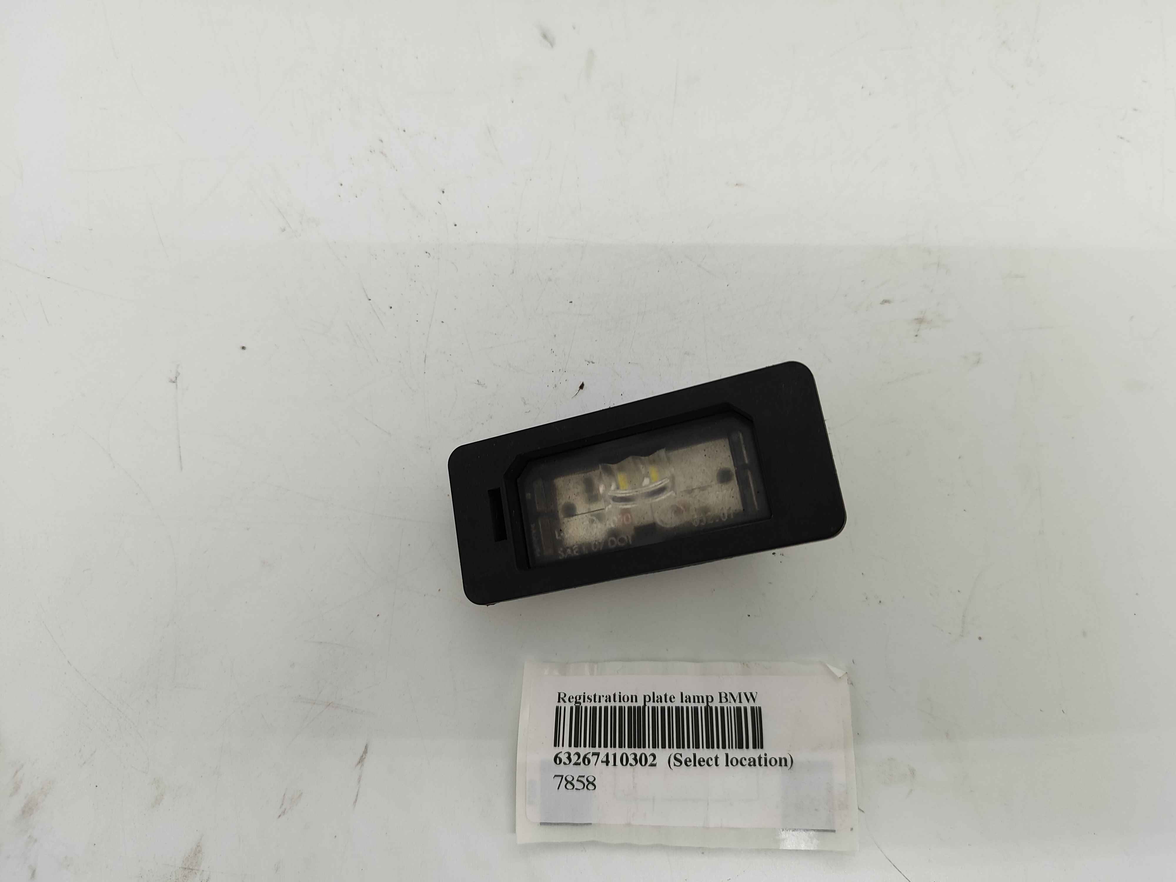 Registration plate lamp BMW