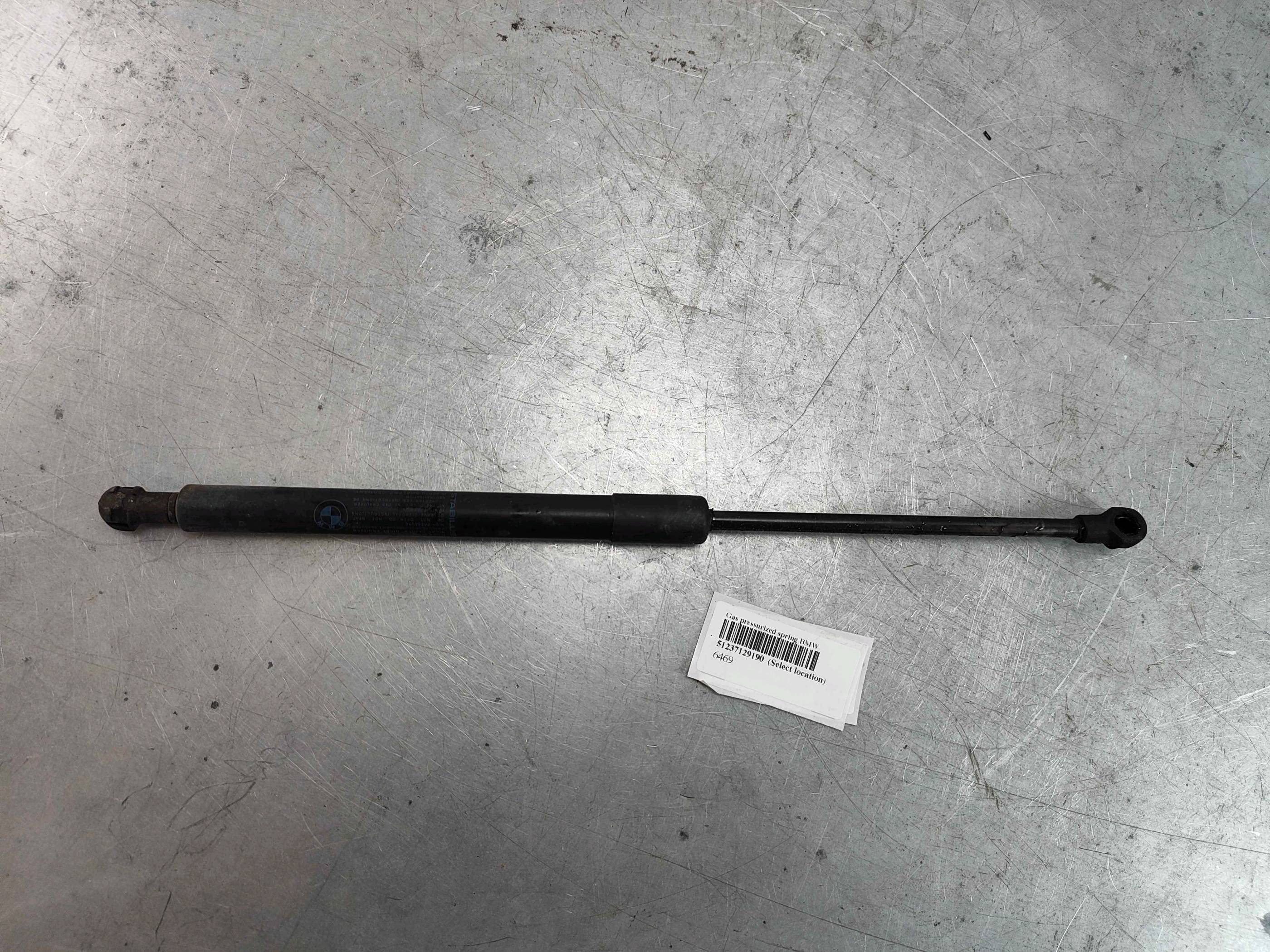 Gas pressurized spring BMW