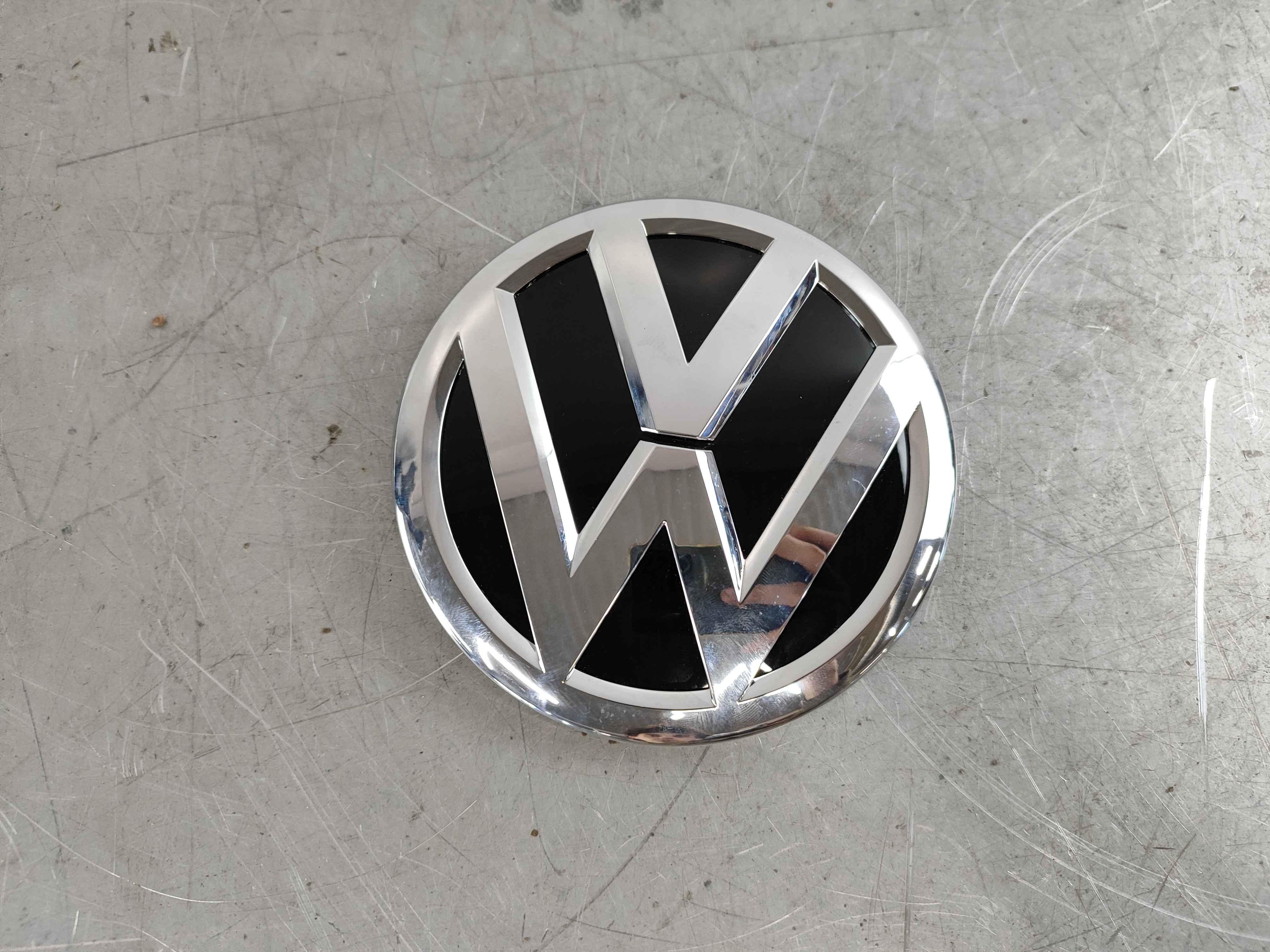 VW sign black|bright chrome