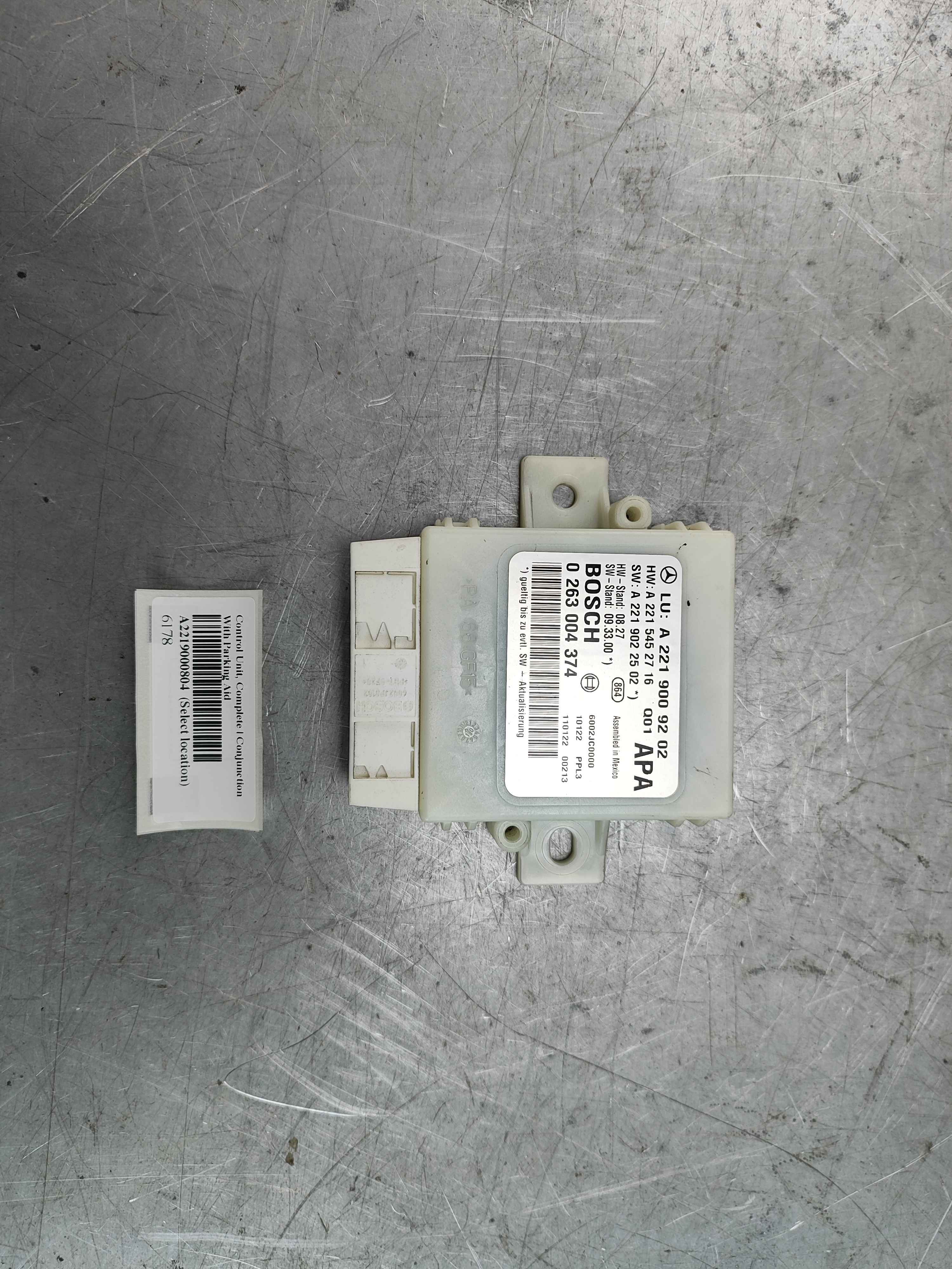 Control Unit, Complete | Conjunction With Parking Aid