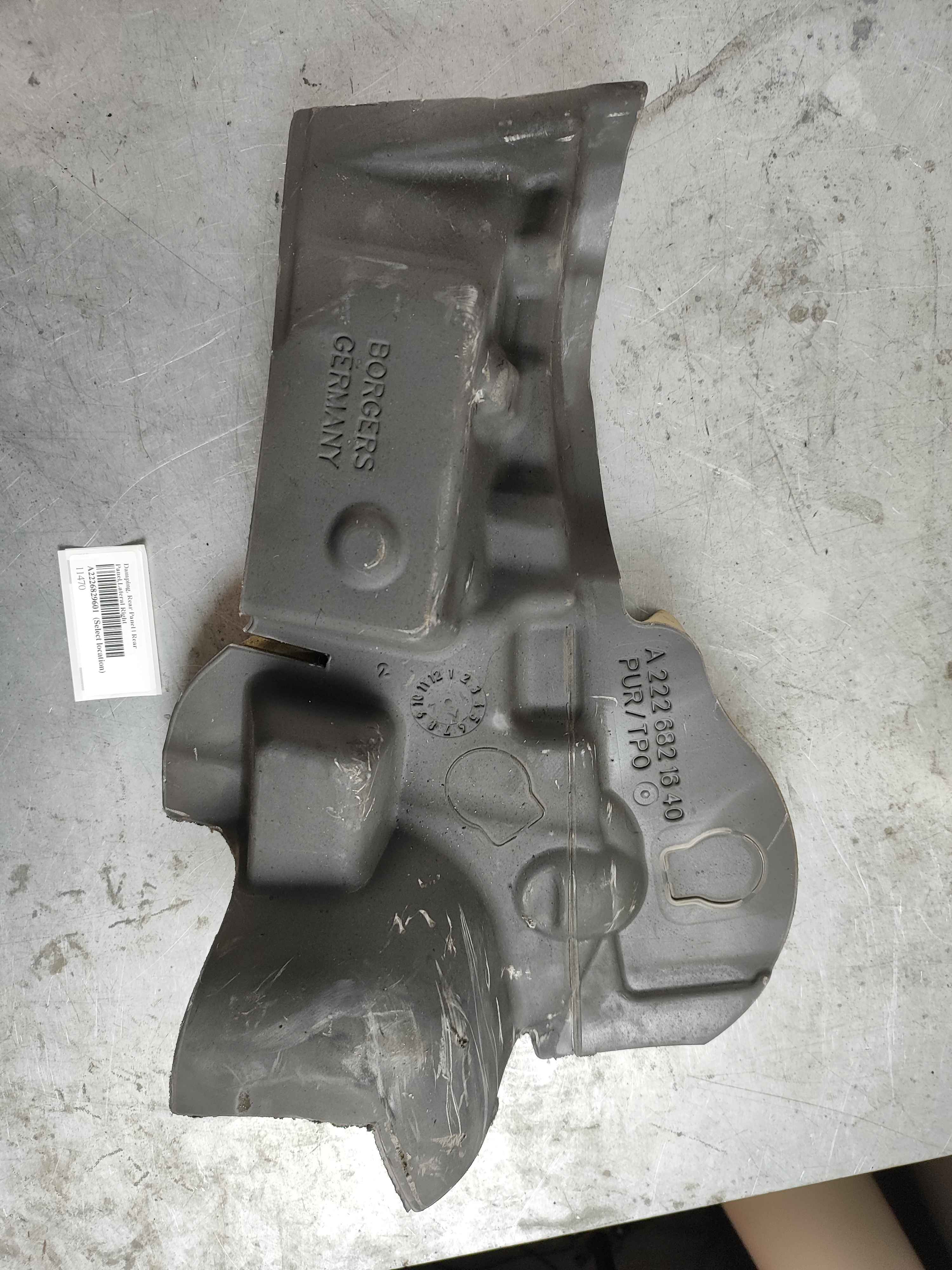 Damping, Rear Panel | Rear Panel,Lateral Right