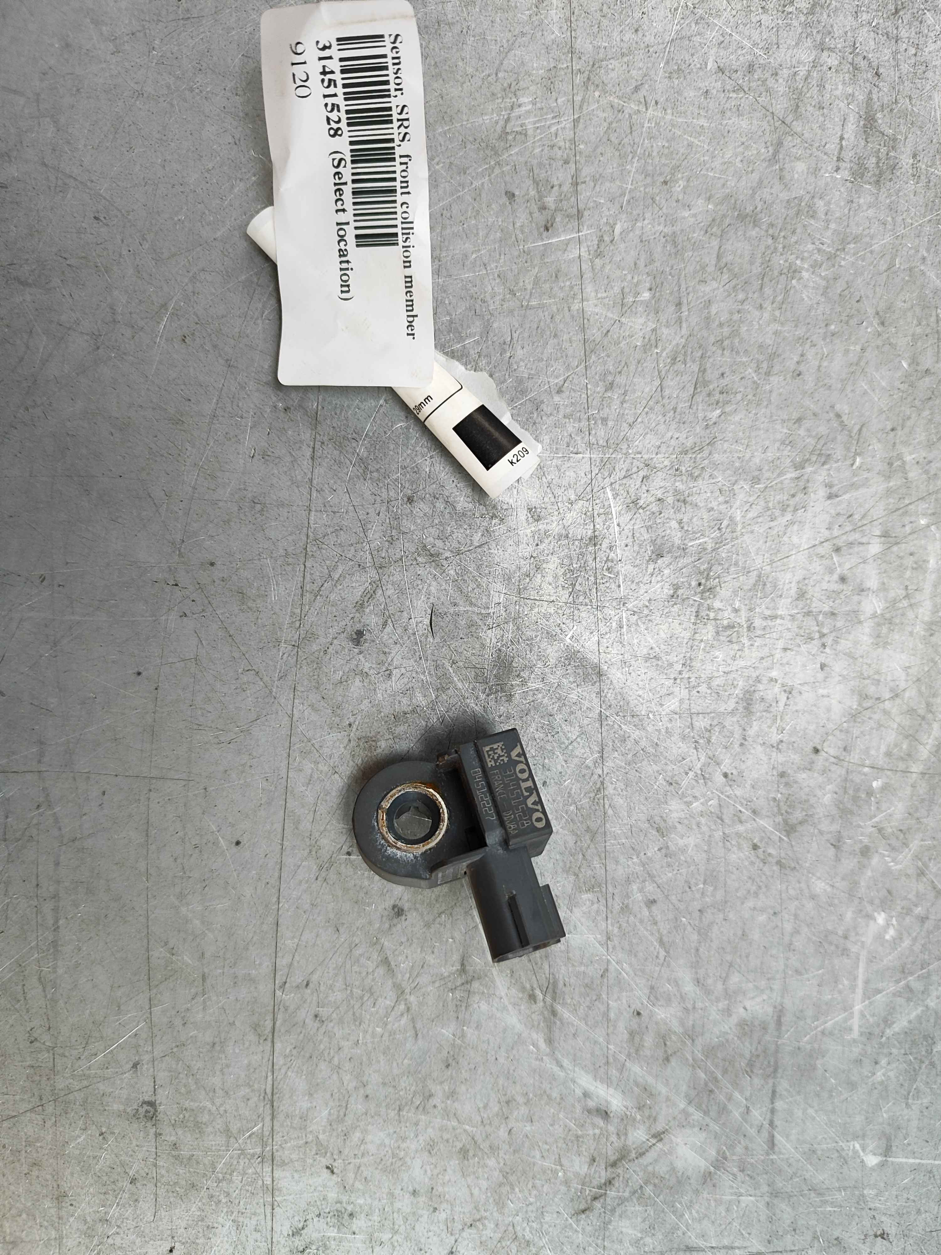 Sensor, SRS, front collision member