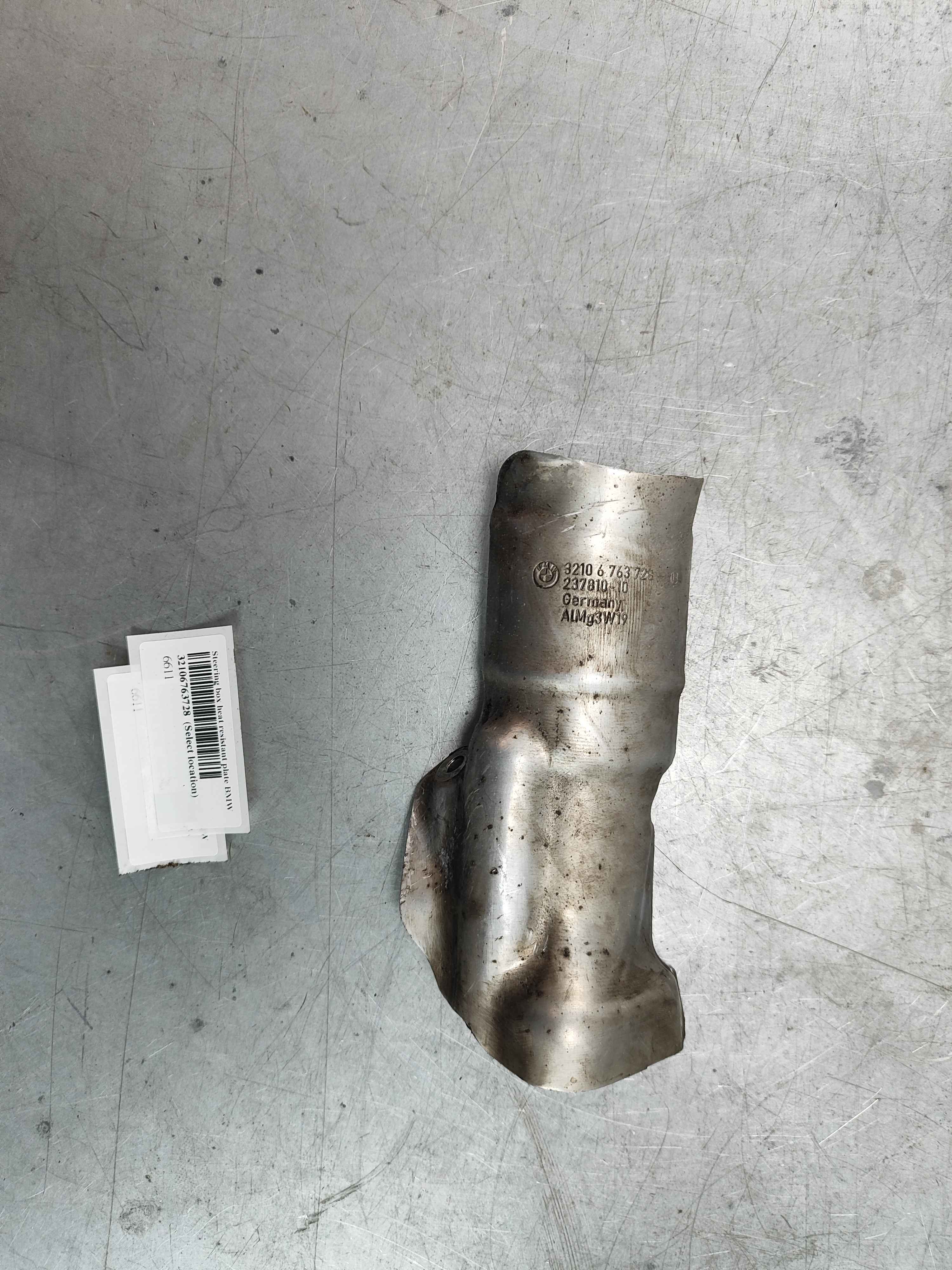 Steering box heat resistant plate BMW