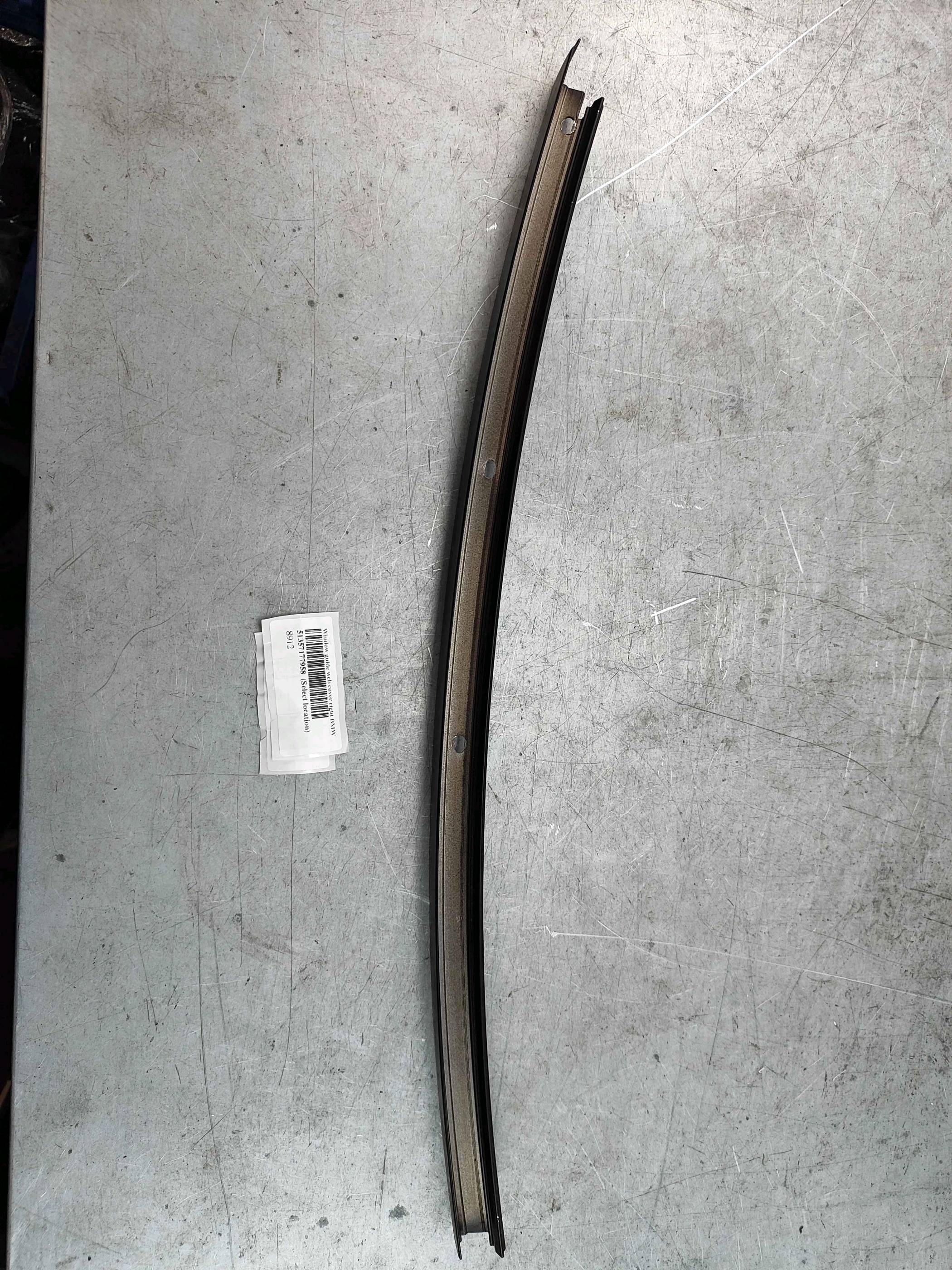Window guide web cover right BMW