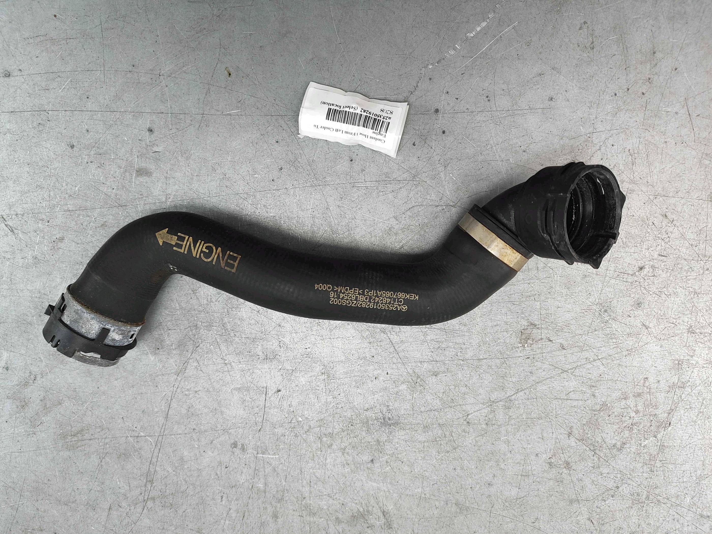 Coolant Hose | From Left Cooler To Engine
