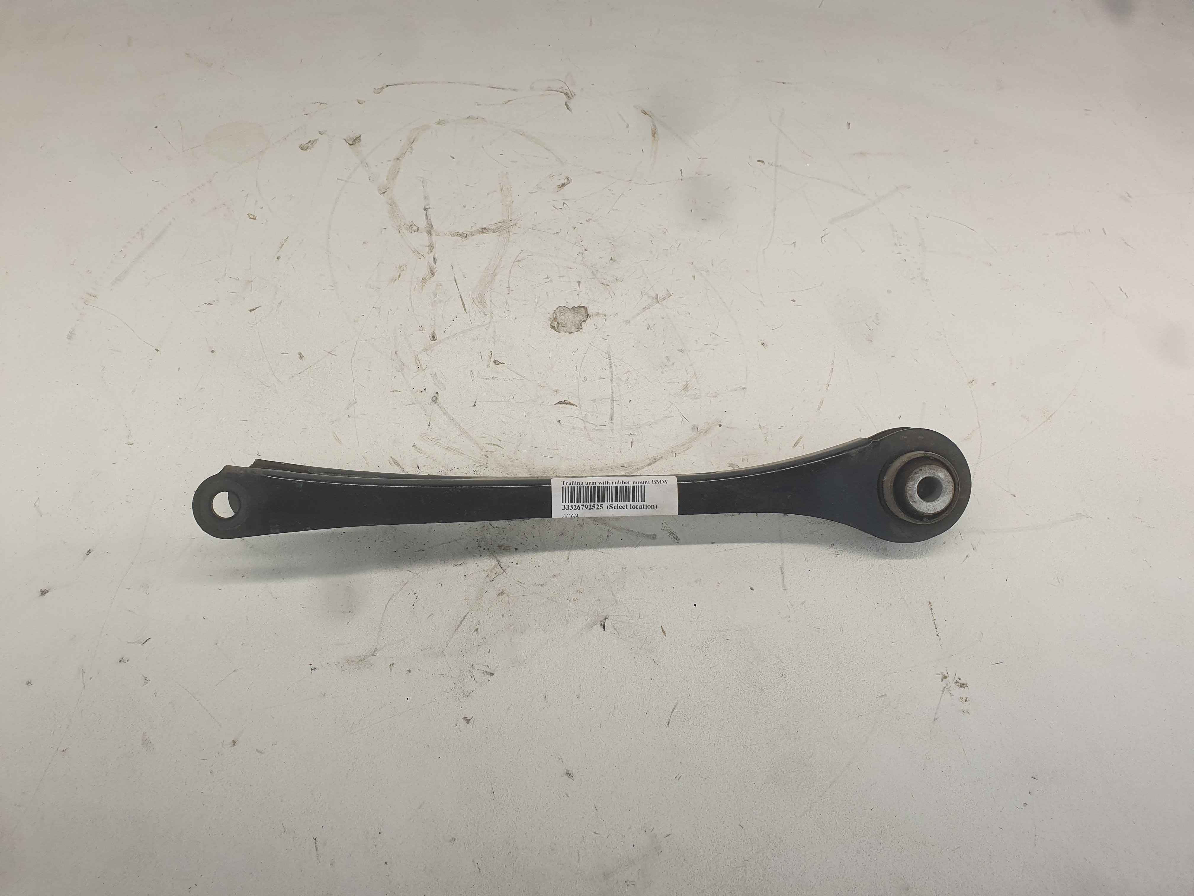 Trailing arm with rubber mount BMW
