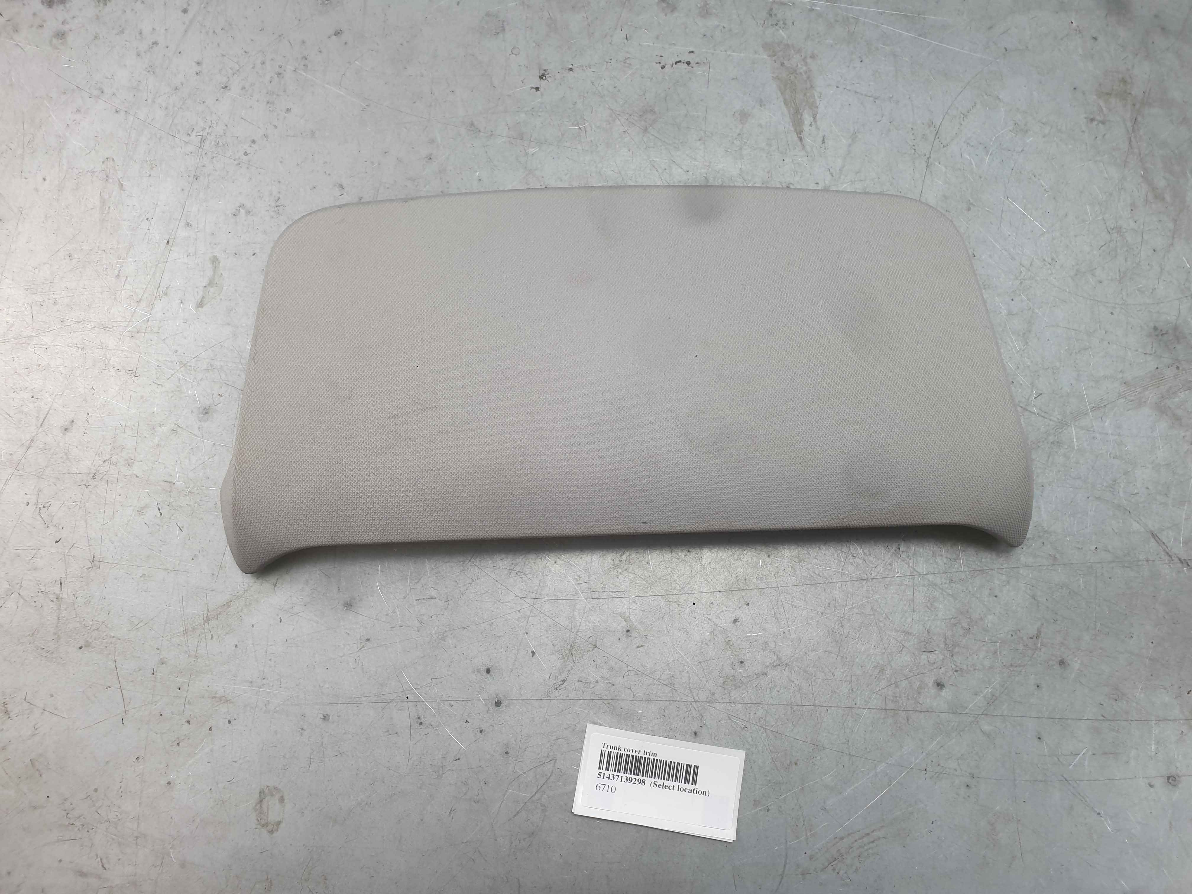 Trunk cover trim
