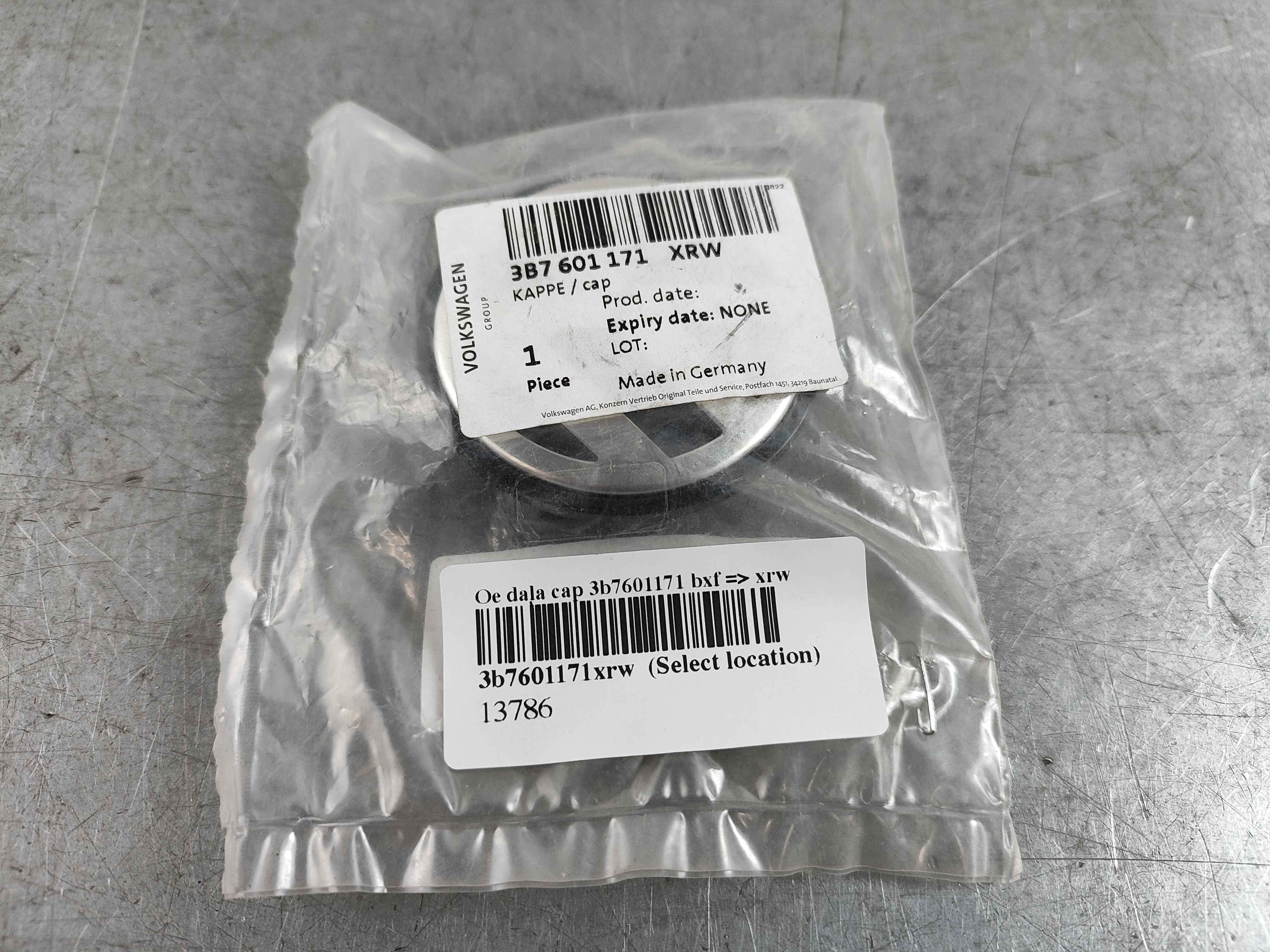 Oe daļa cap 3b7601171 bxf => xrw