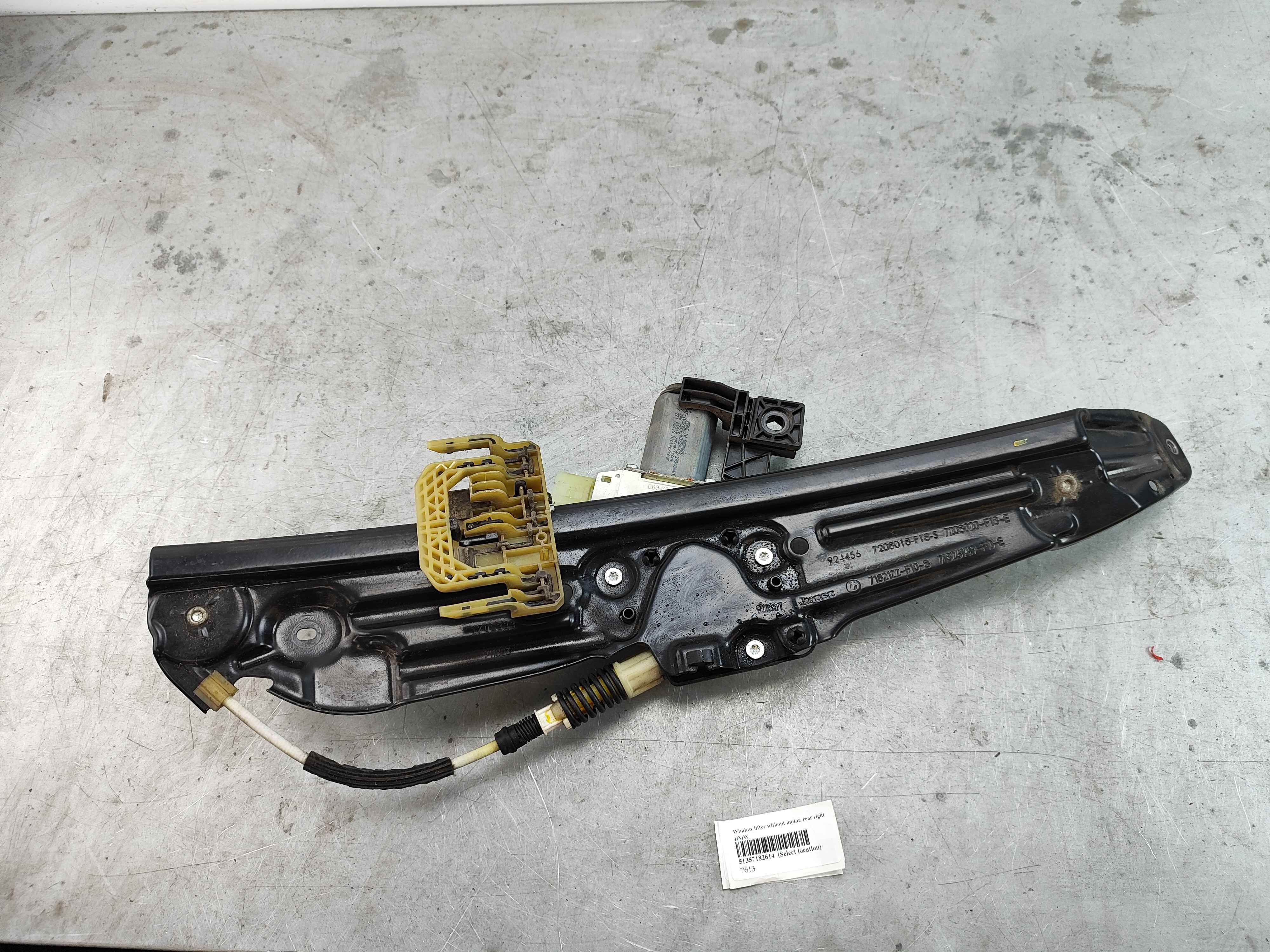 Window lifter without motor, rear right BMW