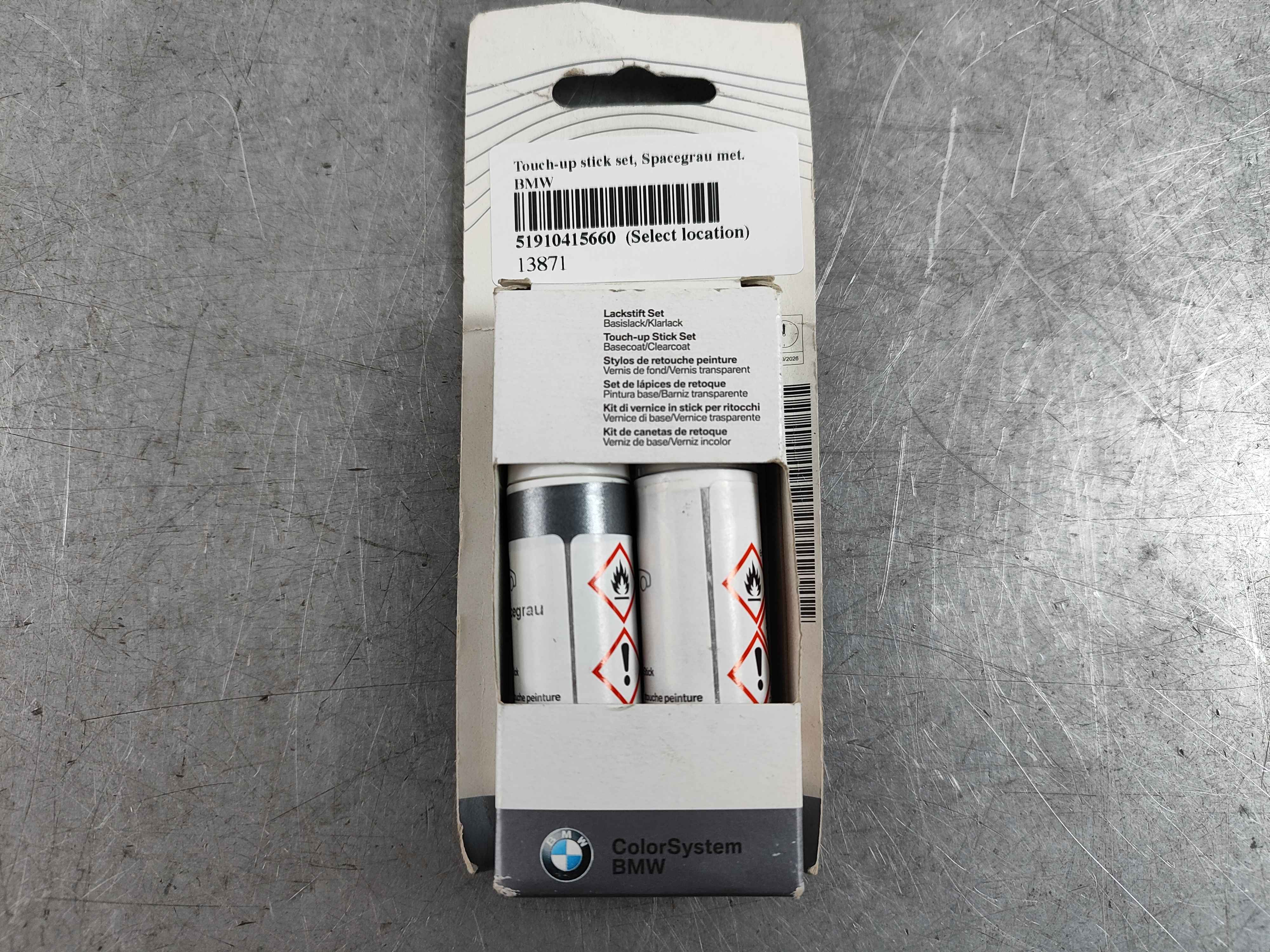 Touch-up stick set, Spacegrau met. BMW