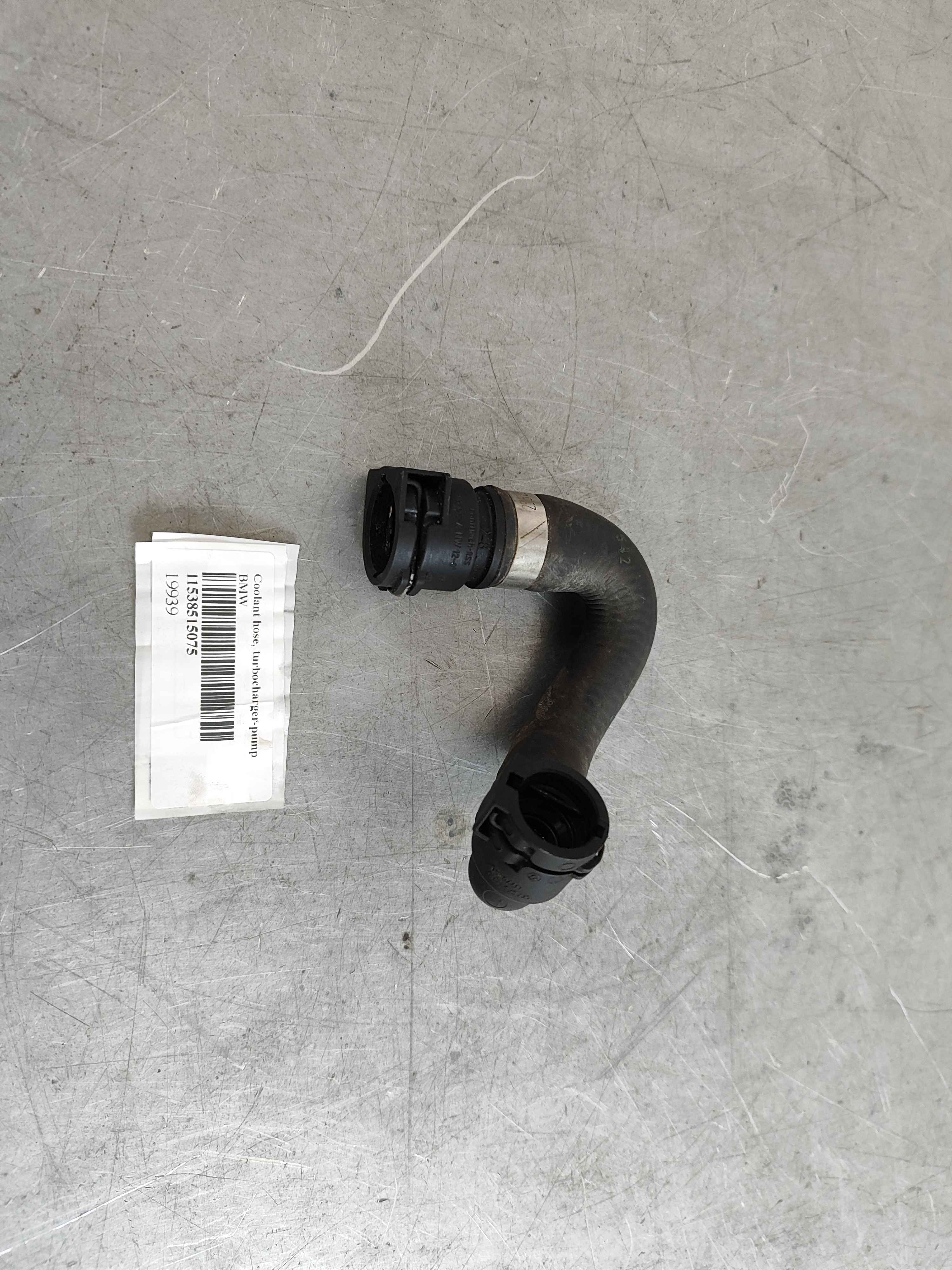 Coolant hose, turbocharger-pump BMW