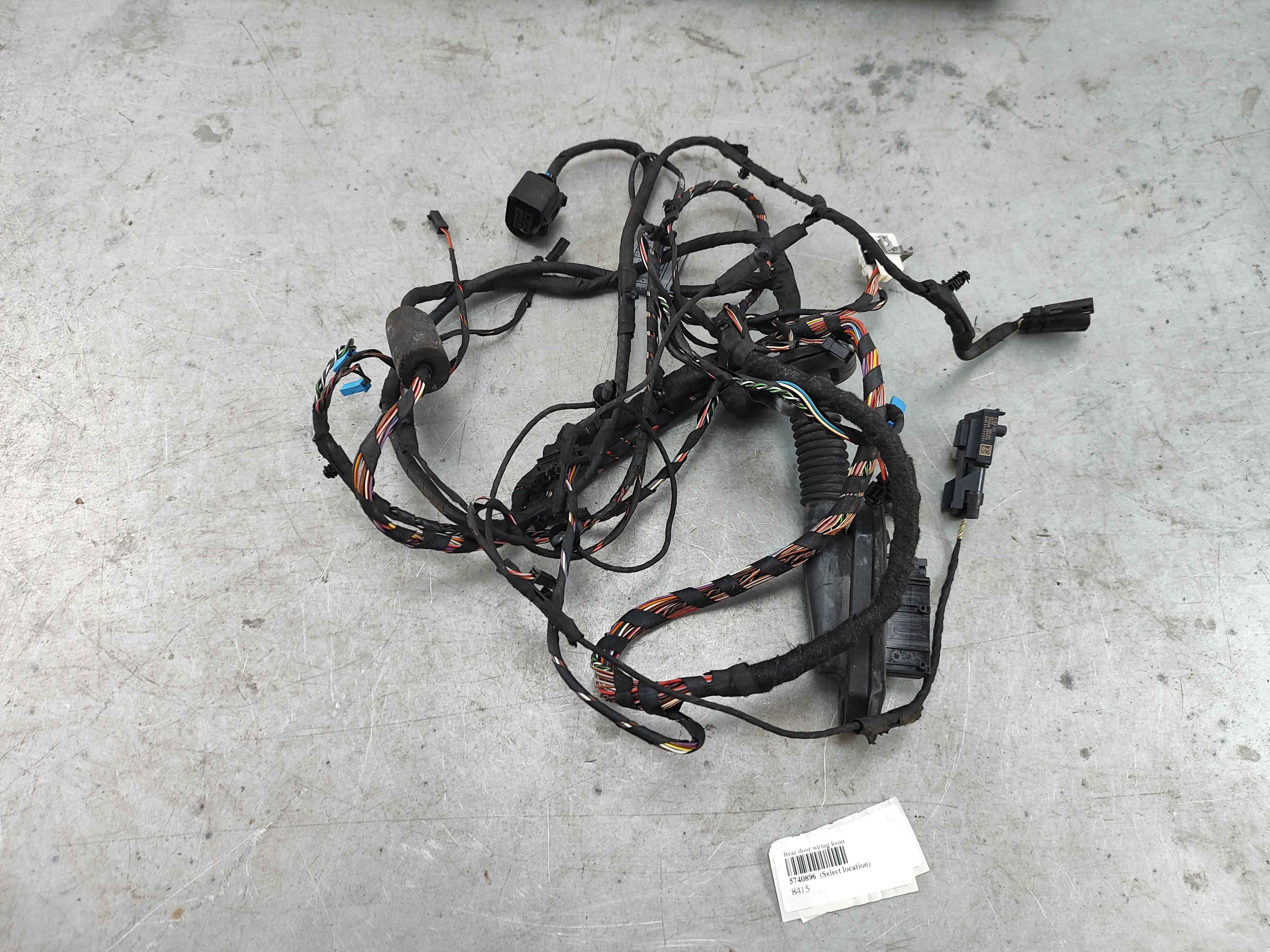 Rear door wiring loom