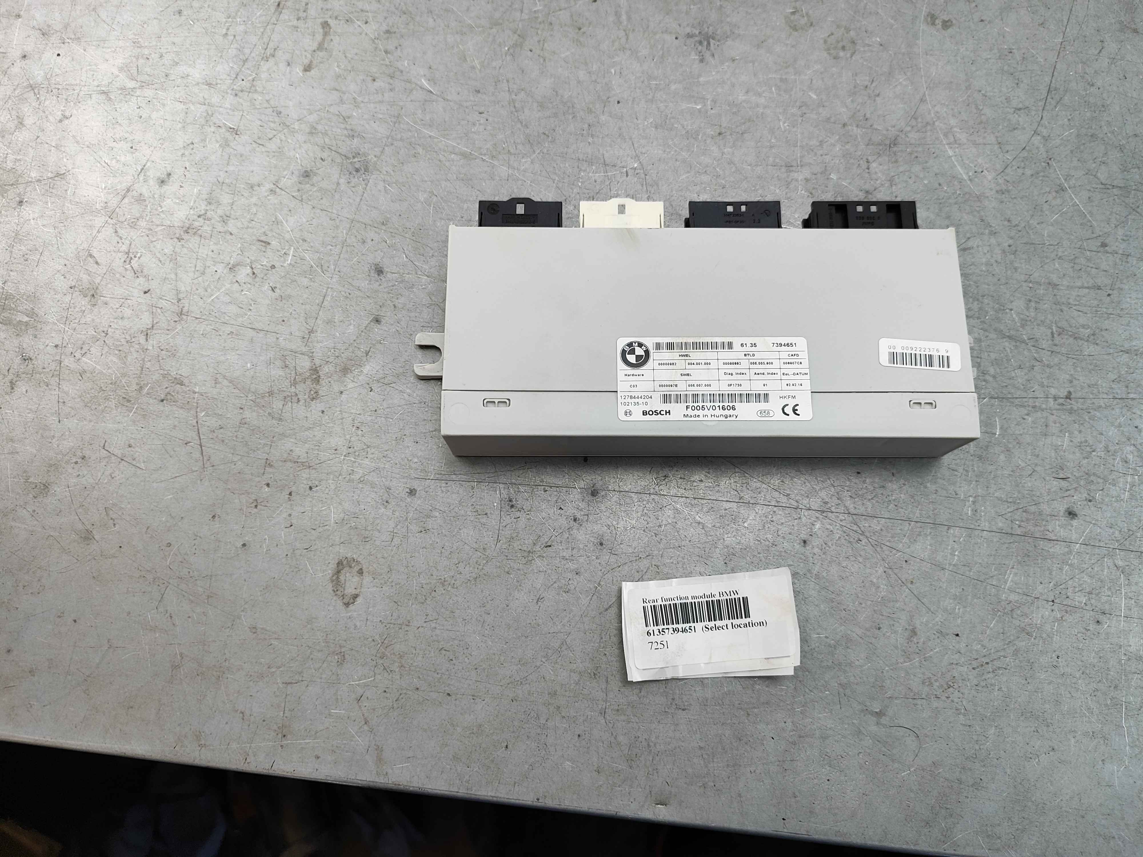 Rear function module BMW