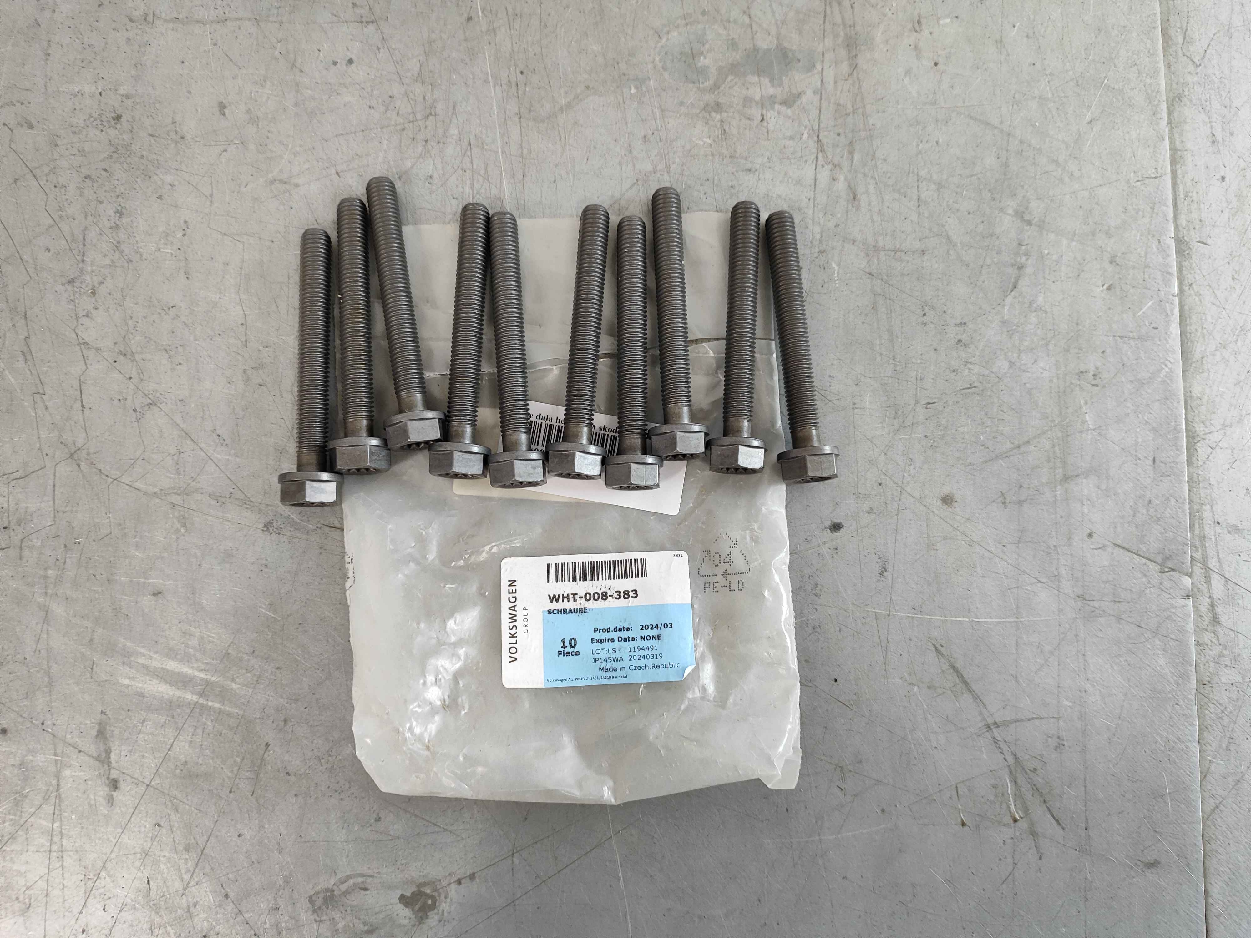 Oe daļa hex bolt w skoda 6 wht008383