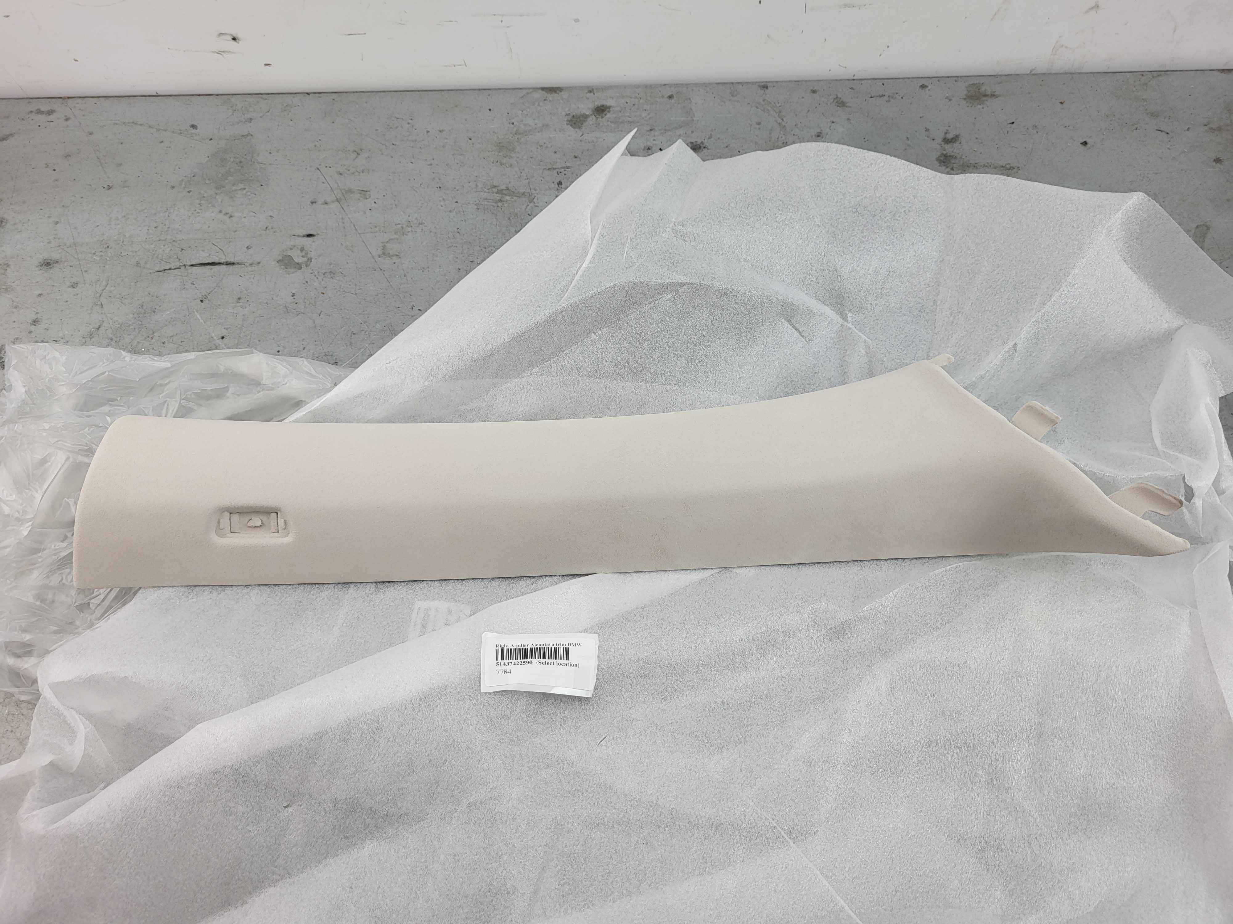 Right A-pillar Alcantara trim BMW