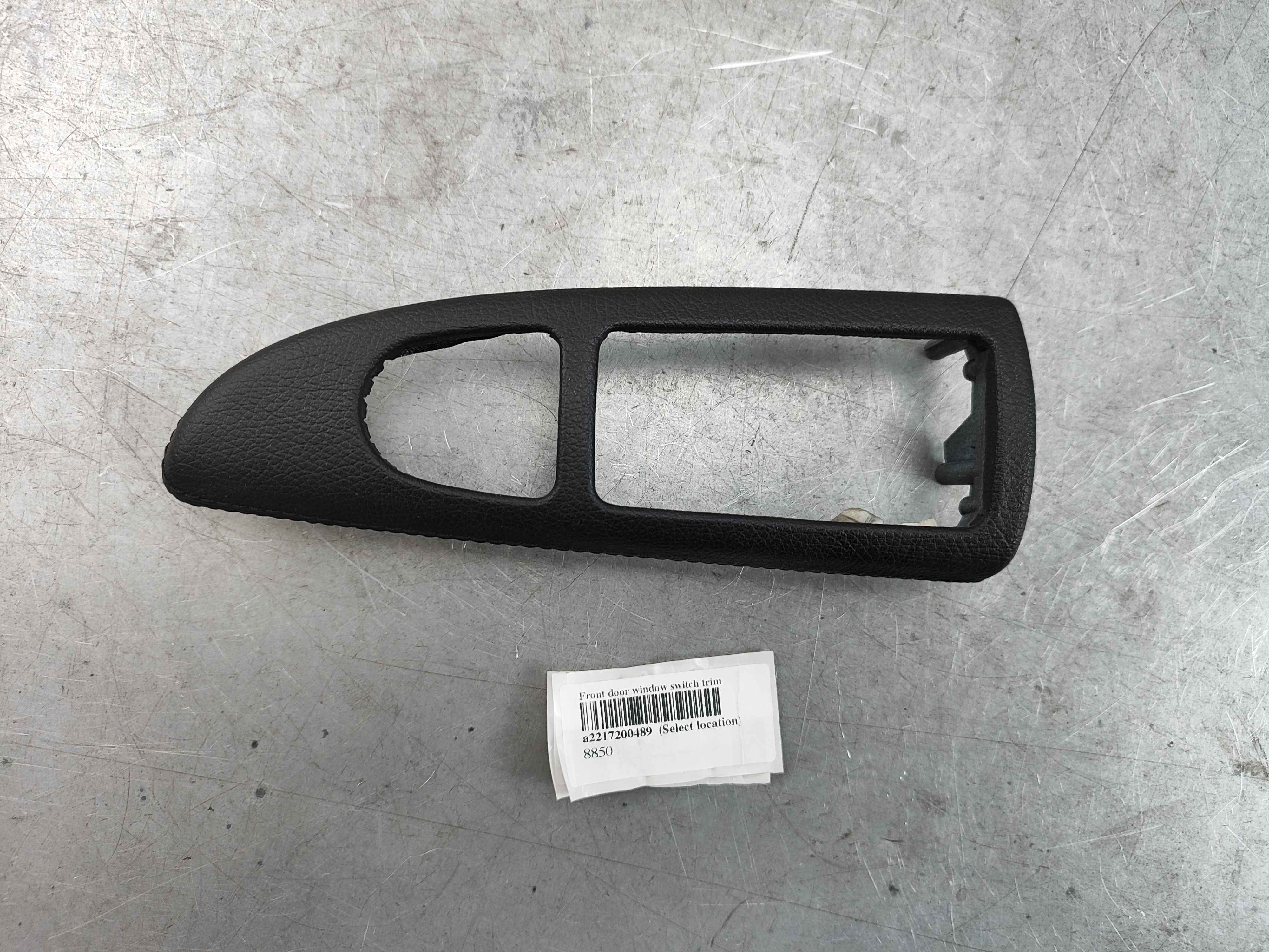 Front door window switch trim