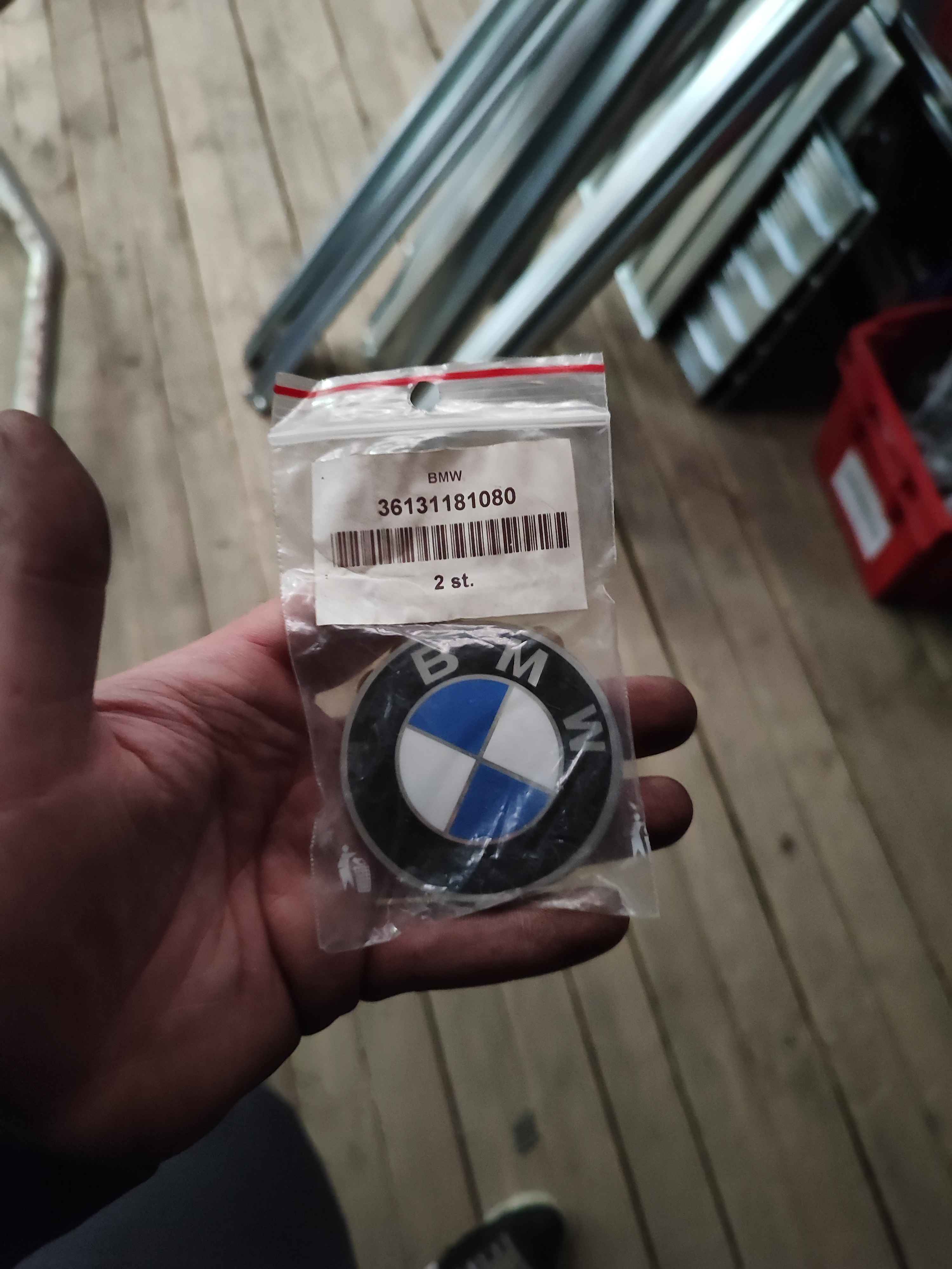 BMW plaque with adhesive film BMW