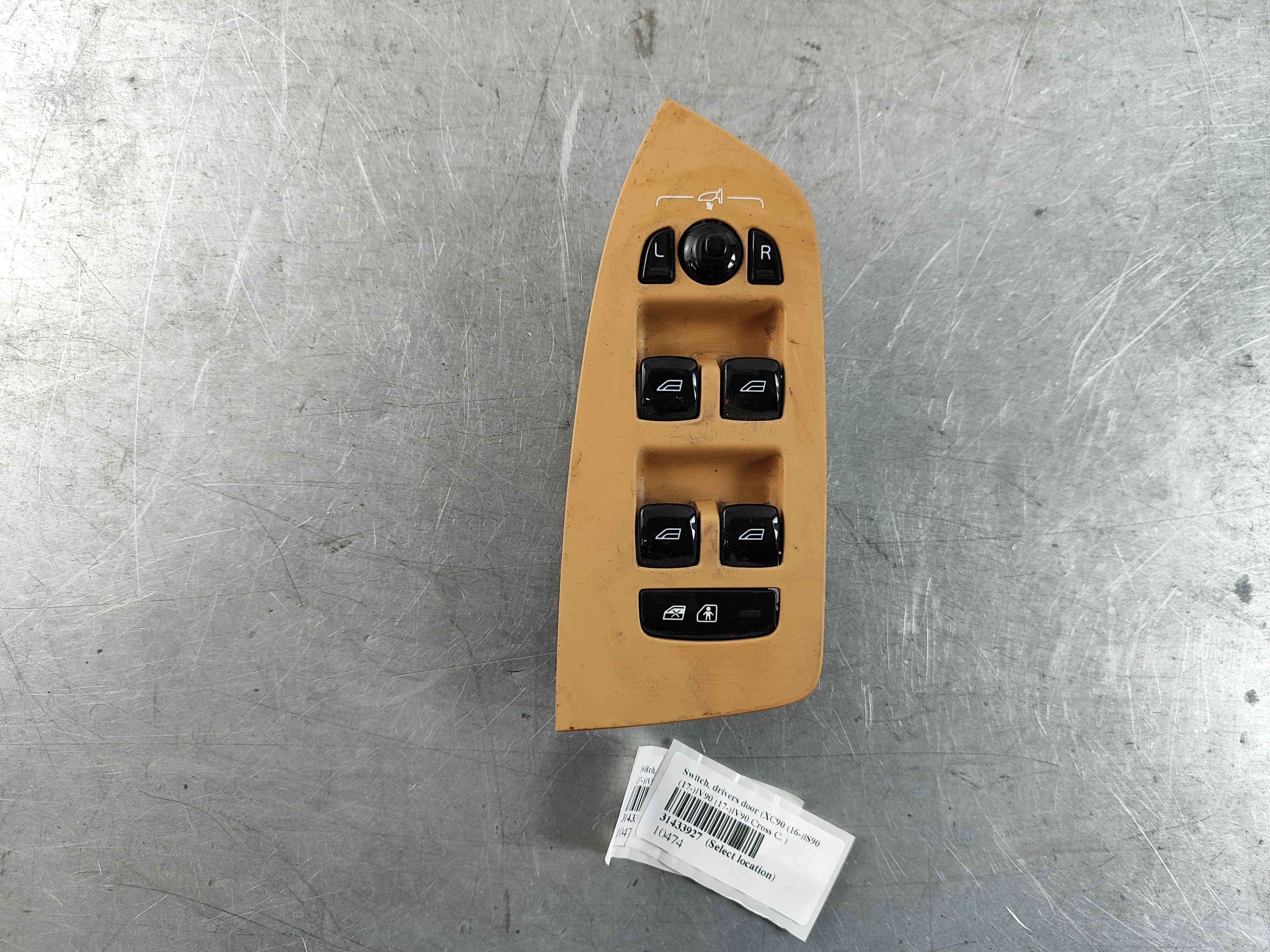 Switch, drivers door (XC90 (16-)|S90 (17-)|V90 (17-)|V90 Cross C. )