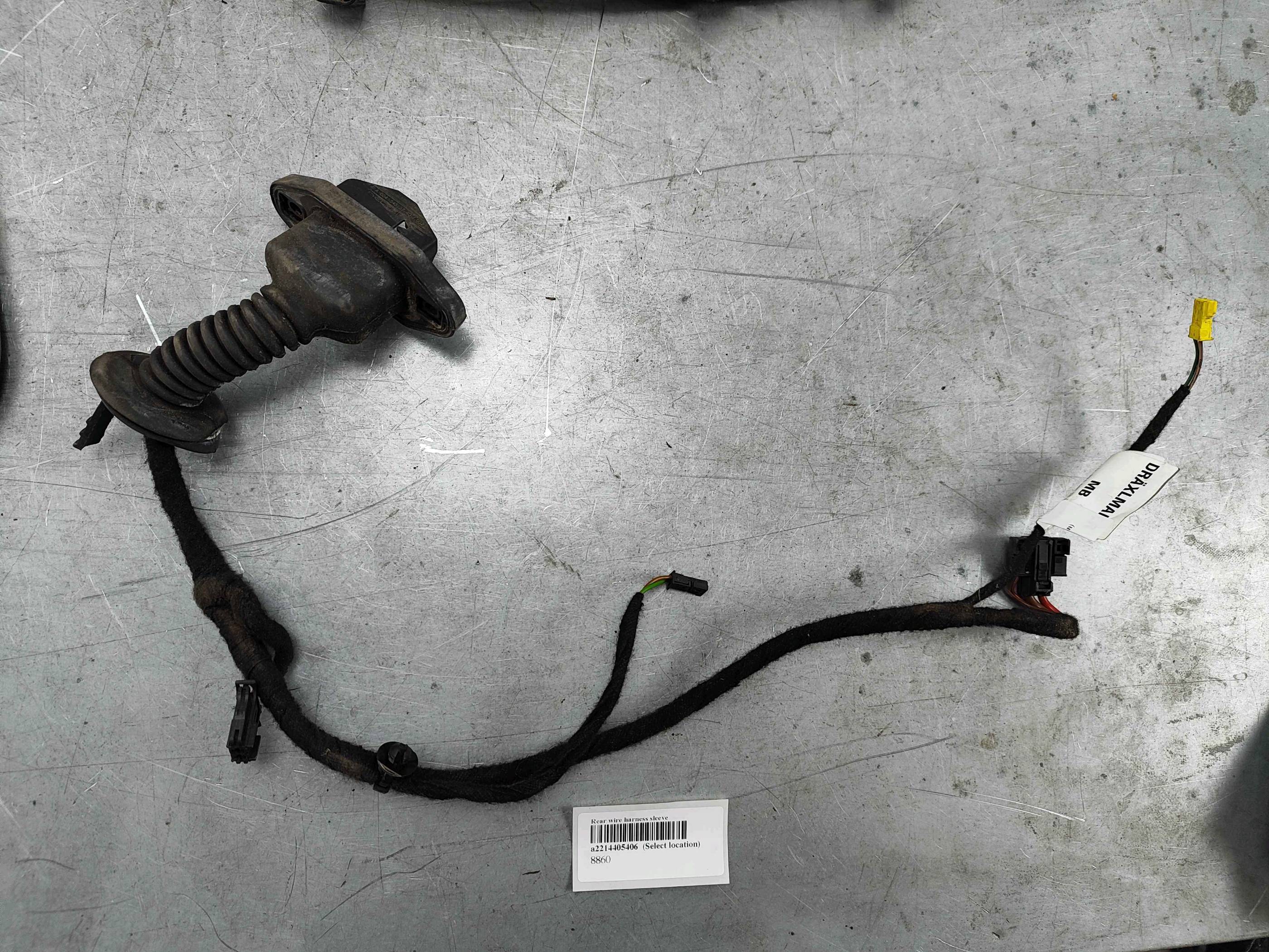 Rear wire harness sleeve