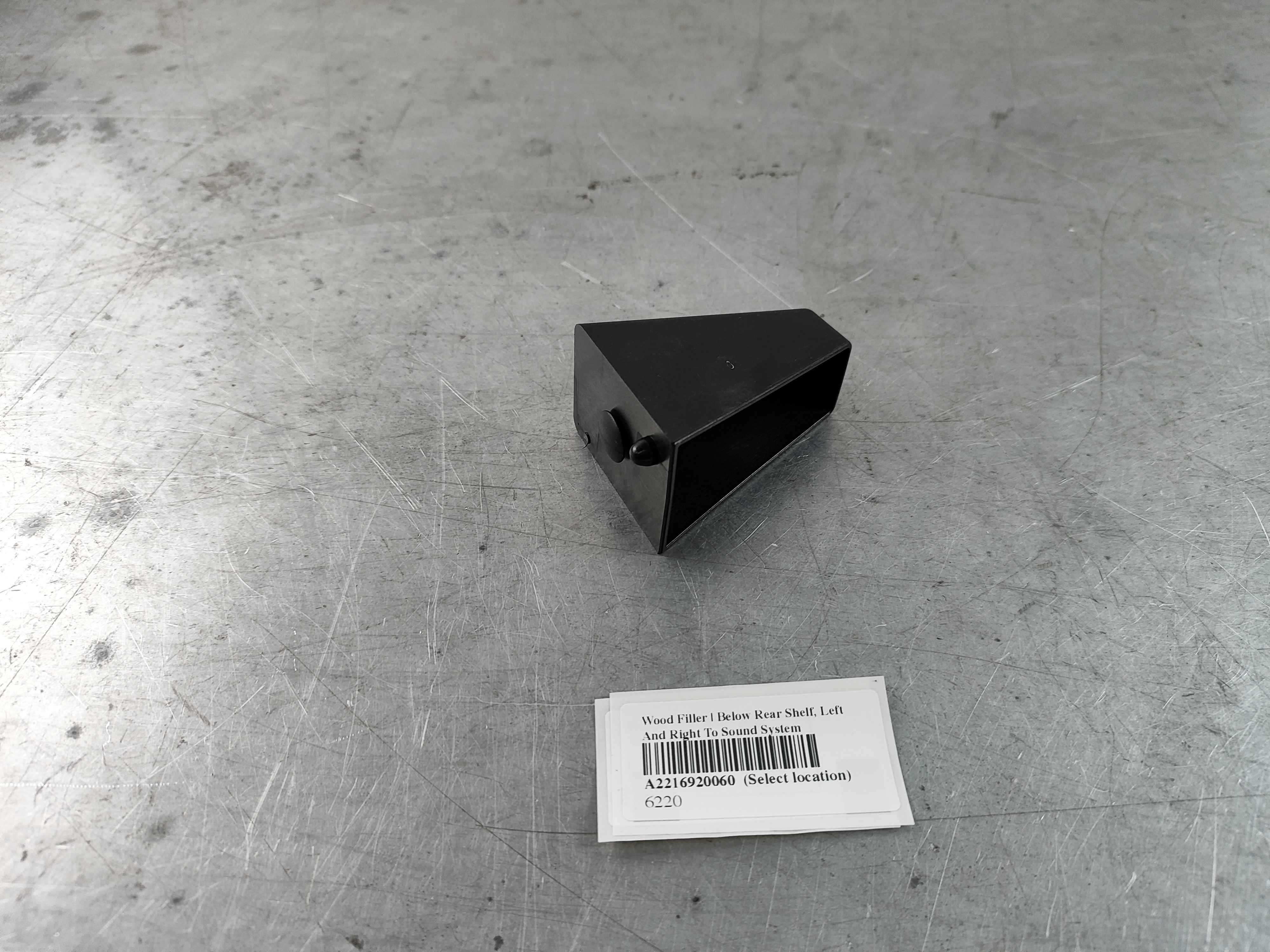 Wood Filler | Below Rear Shelf, Left And Right To Sound System