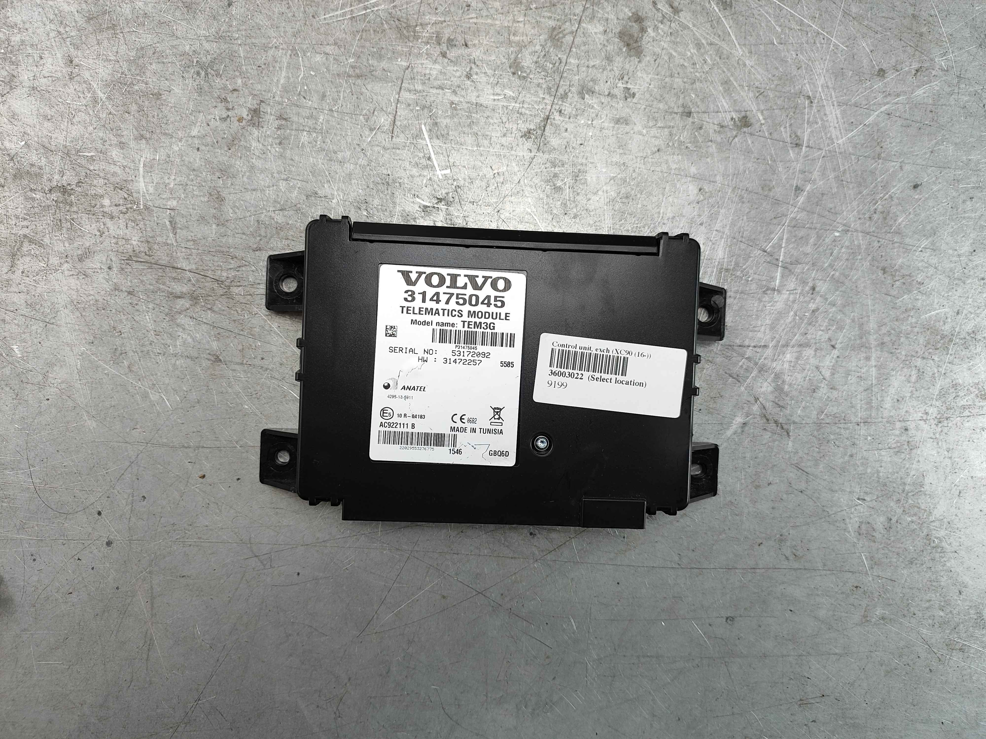 Control unit, exch (XC90 (16-))