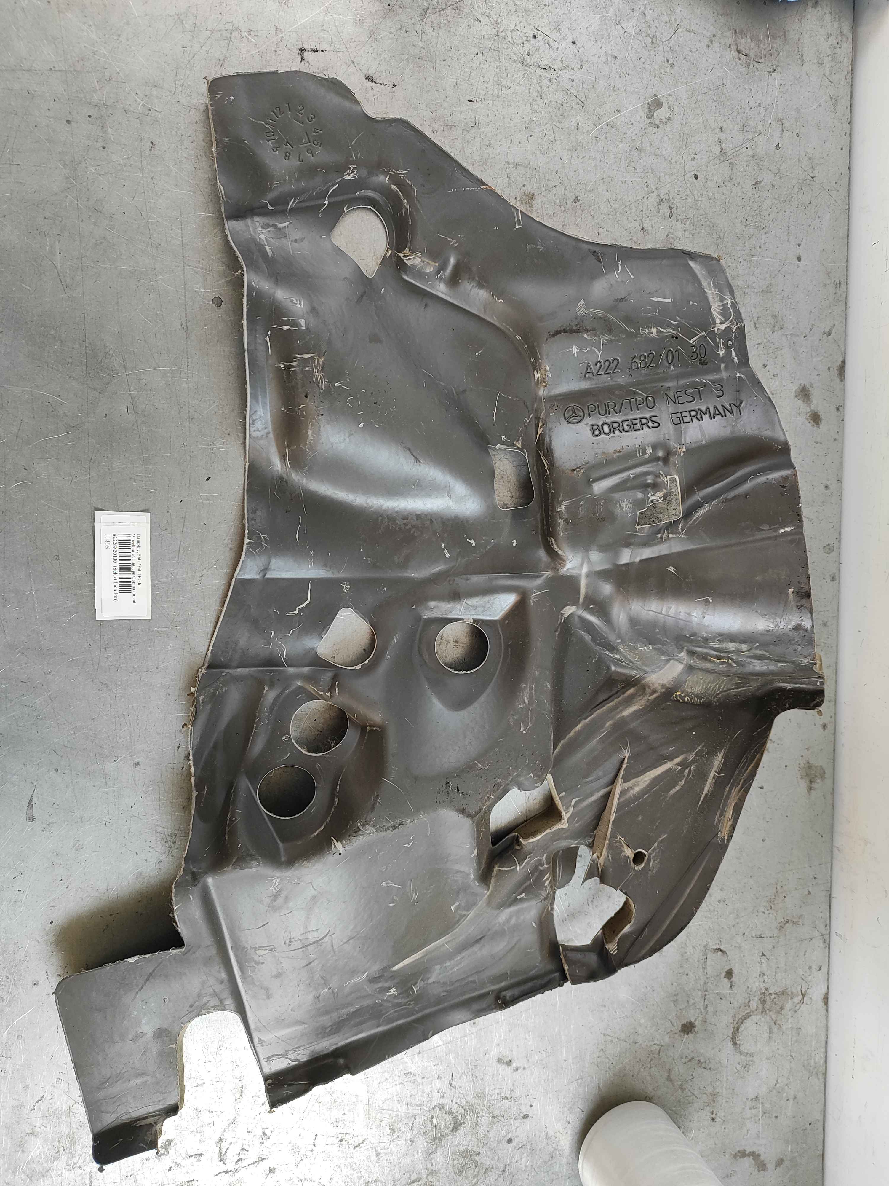 Damping, Side Wall | Right Wheelhouse,Luggage Compartment