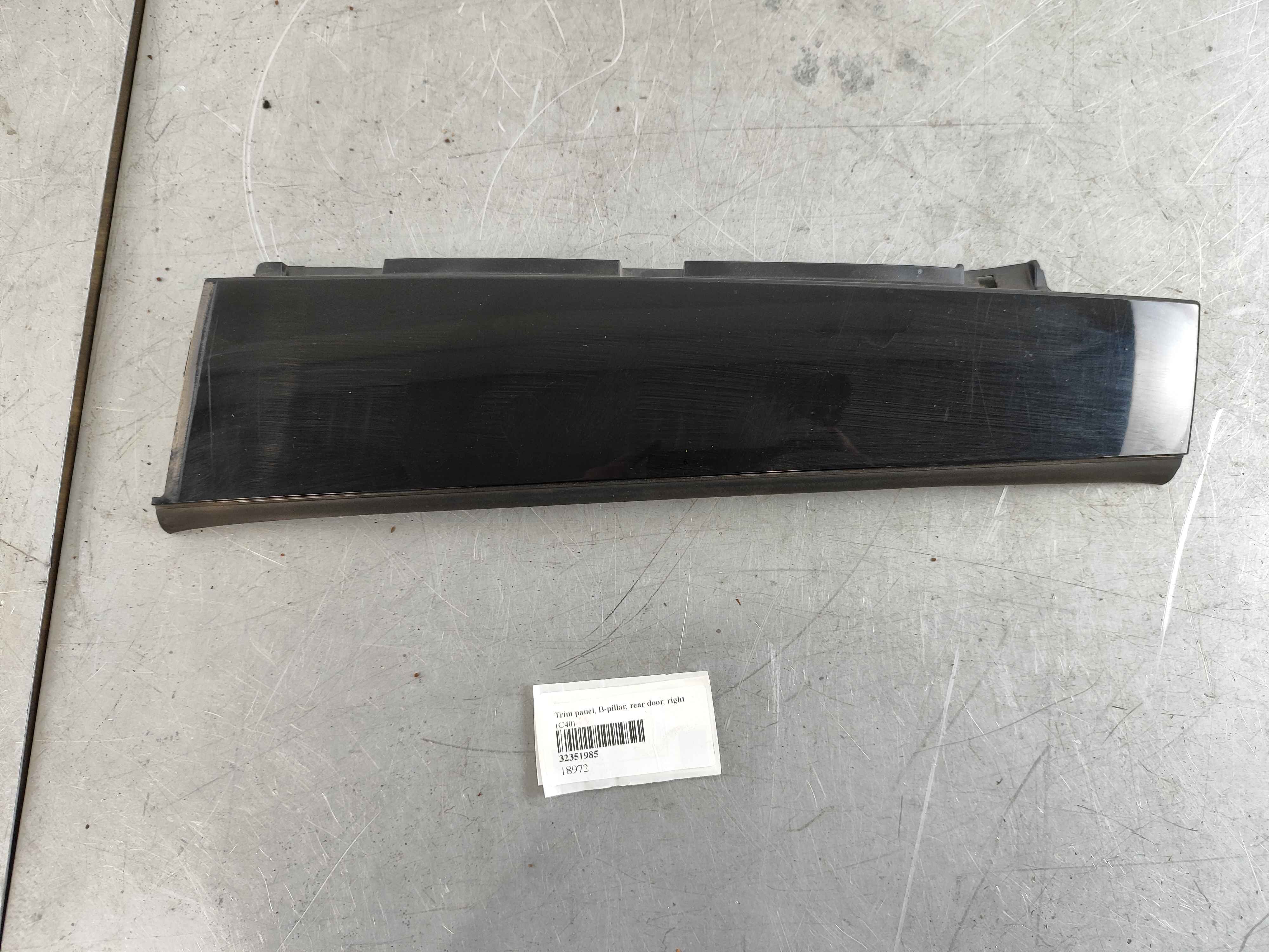 Trim panel, B-pillar, rear door, right (C40)