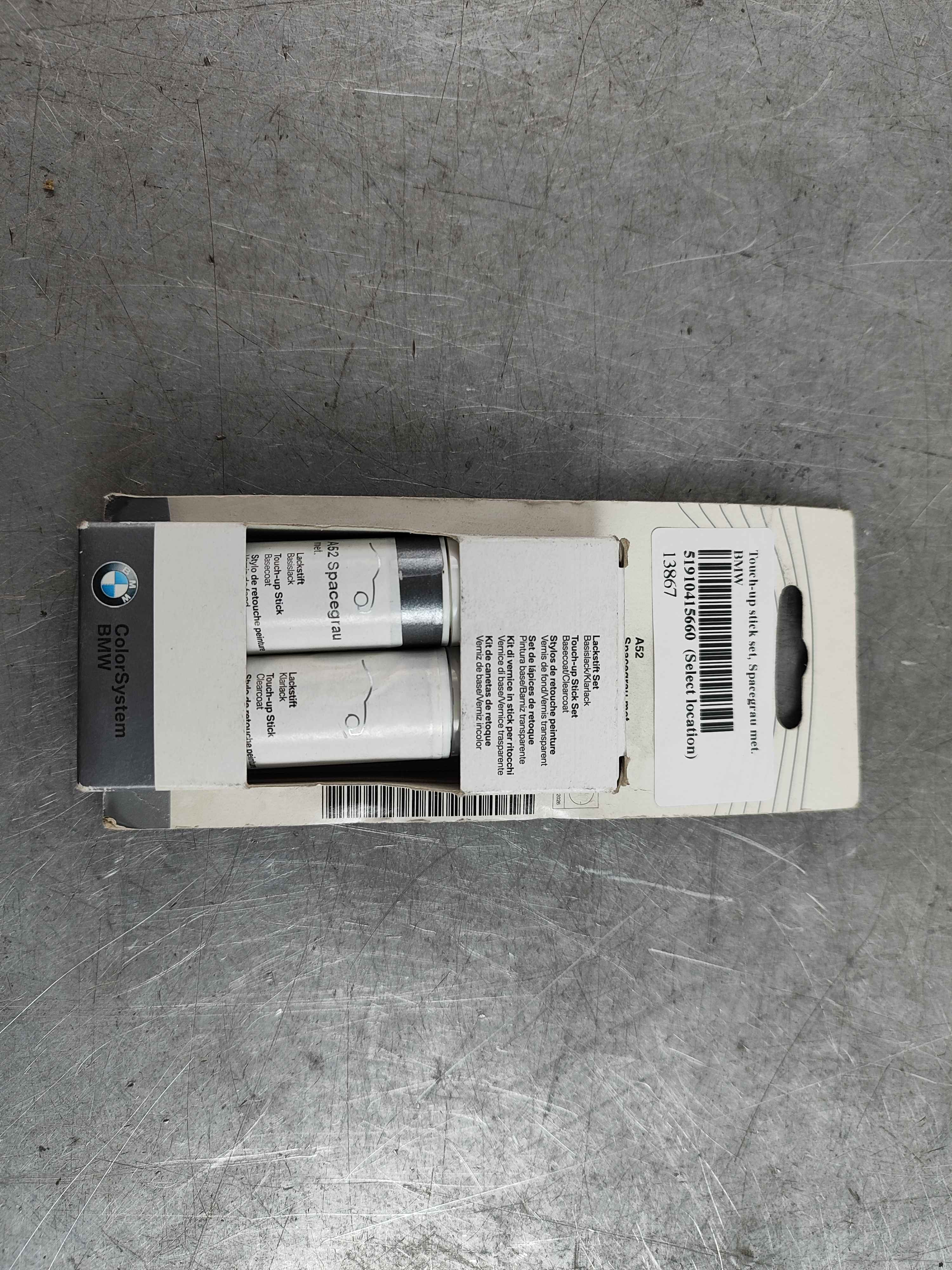 Touch-up stick set, Spacegrau met. BMW
