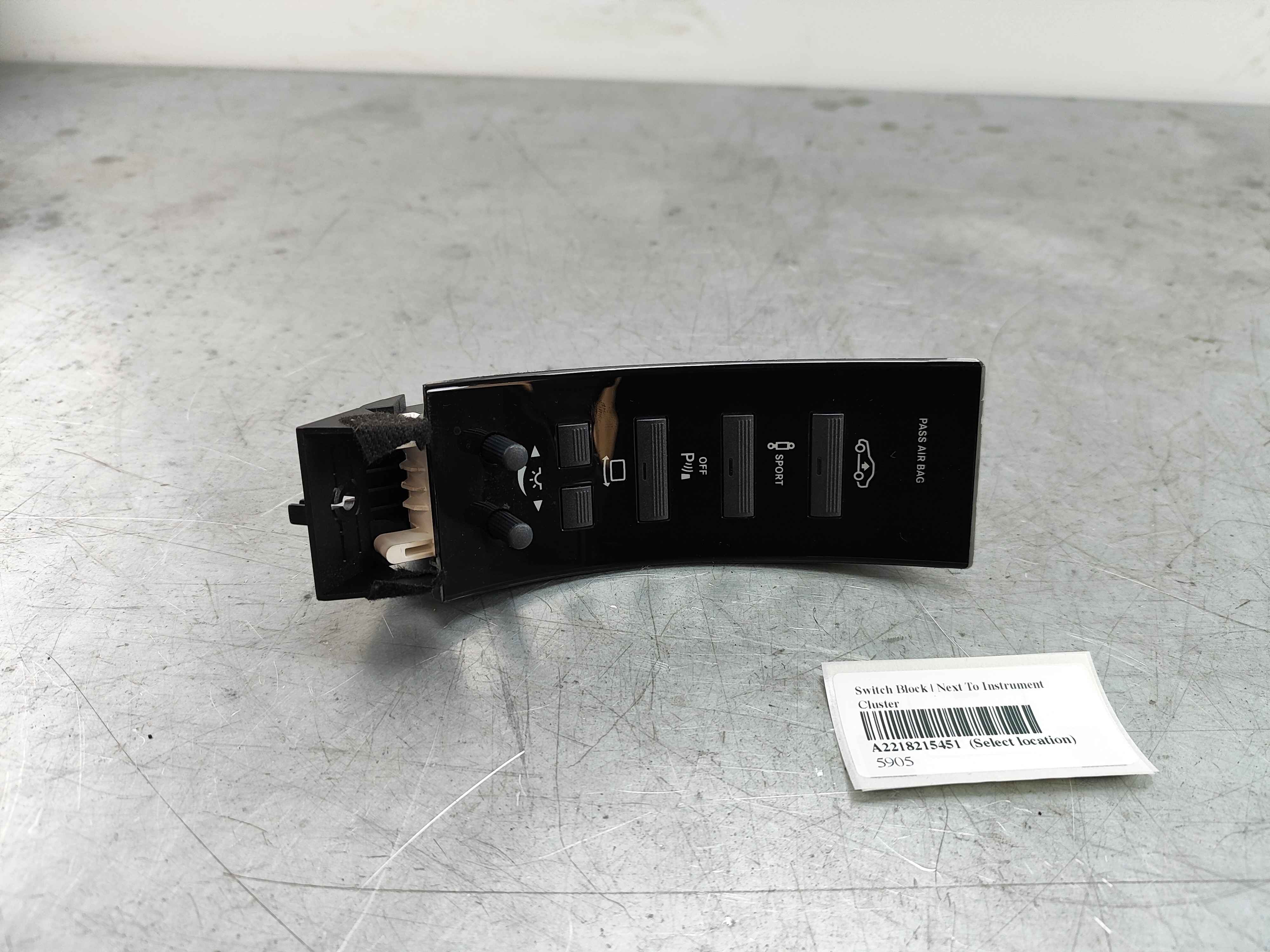 Switch Block | Next To Instrument Cluster