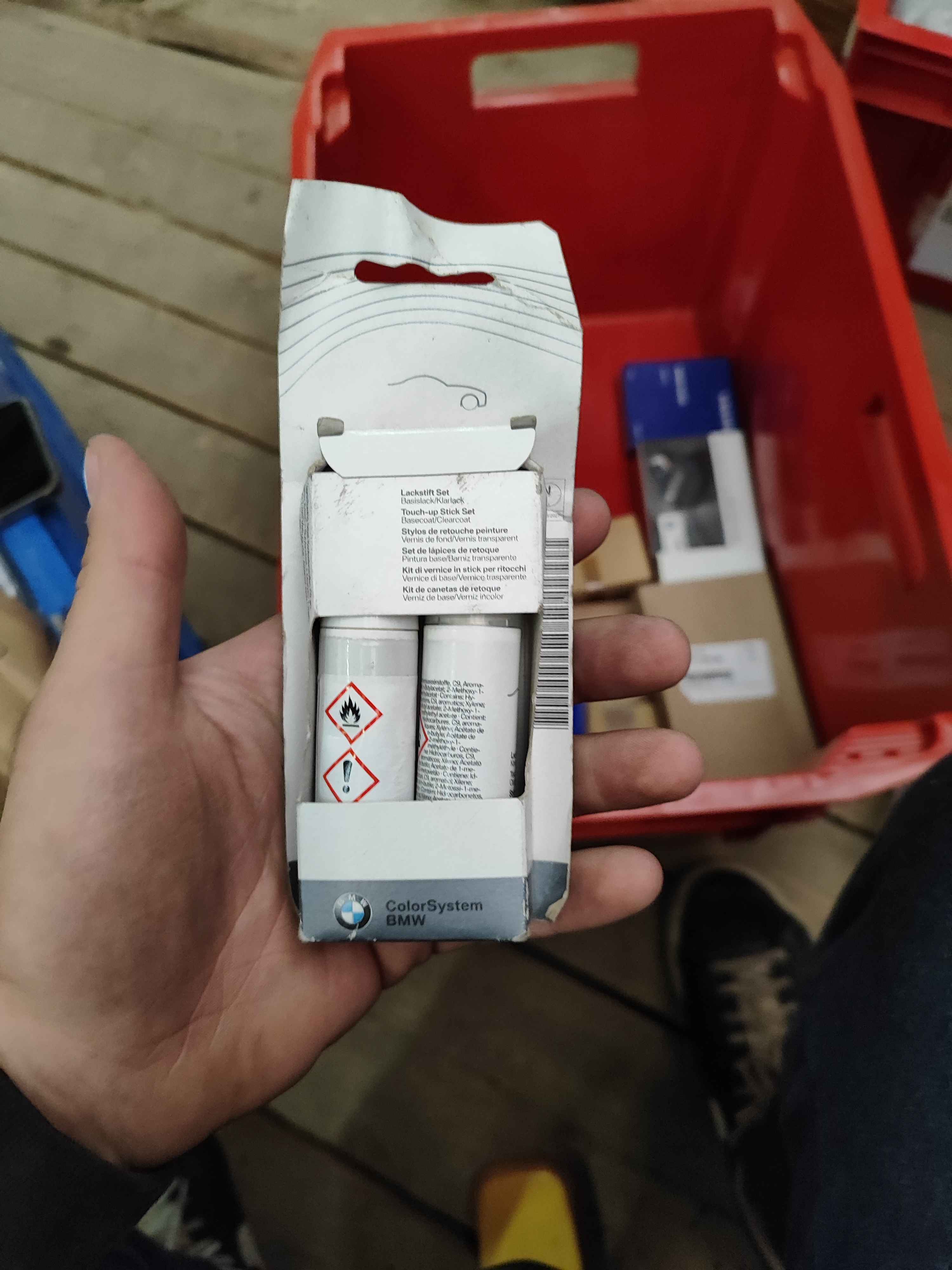 Paint pen set Alpin white BMW