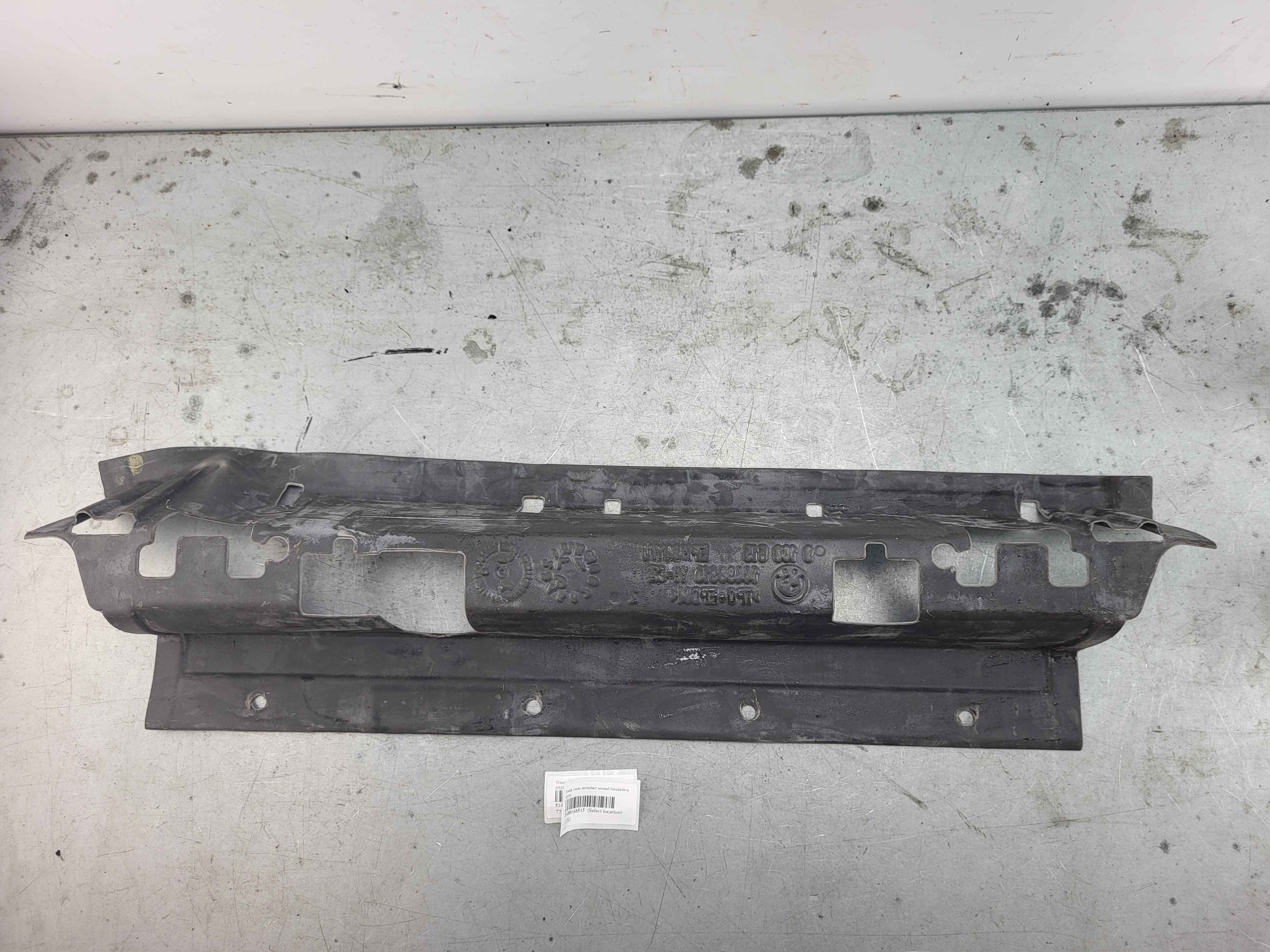 Trunk cross member sound insulation BMW