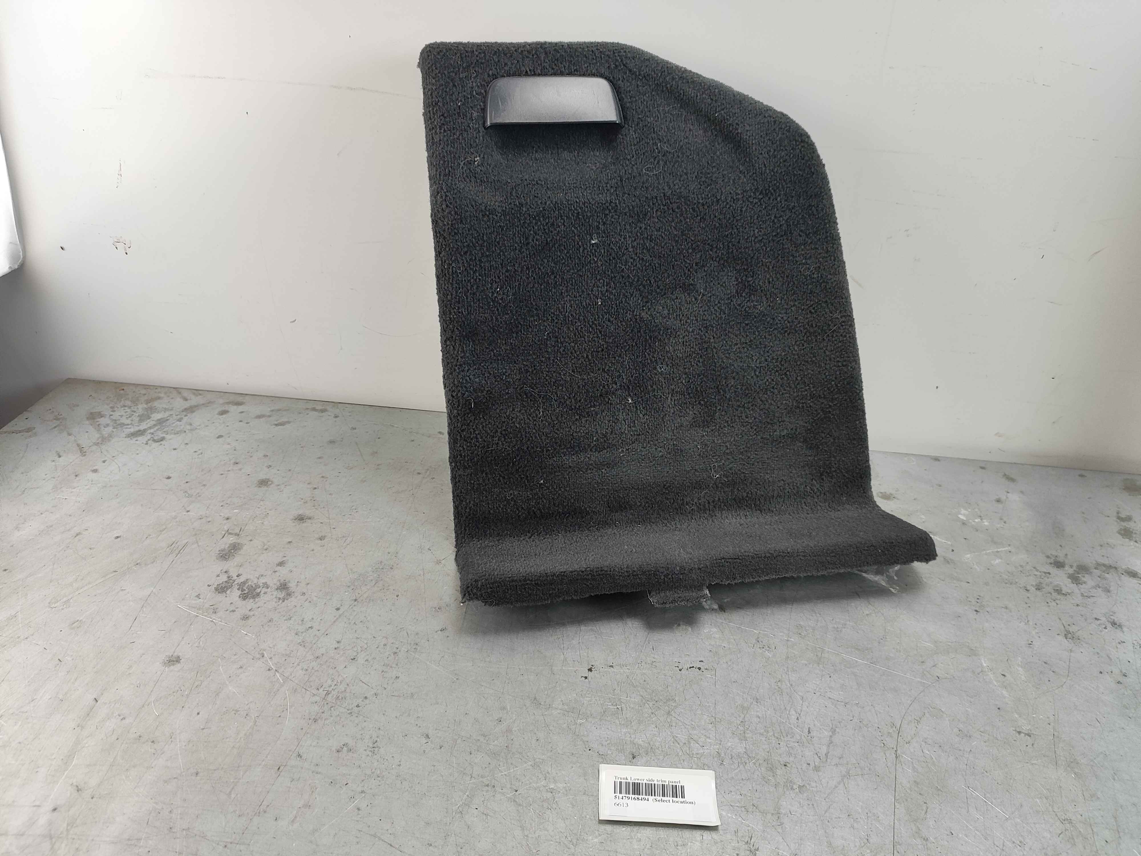Trunk Lower side trim panel