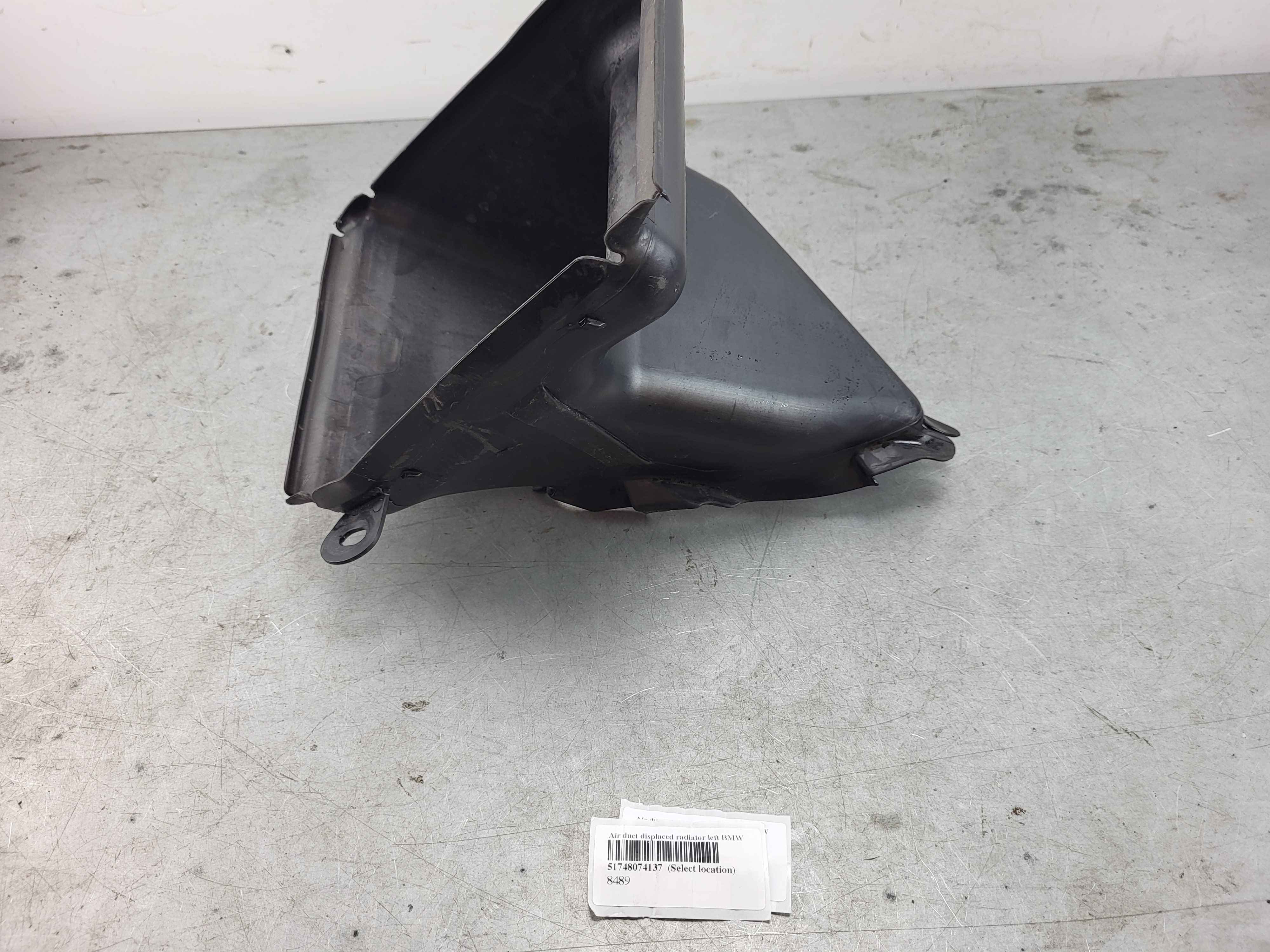 Air duct displaced radiator left BMW