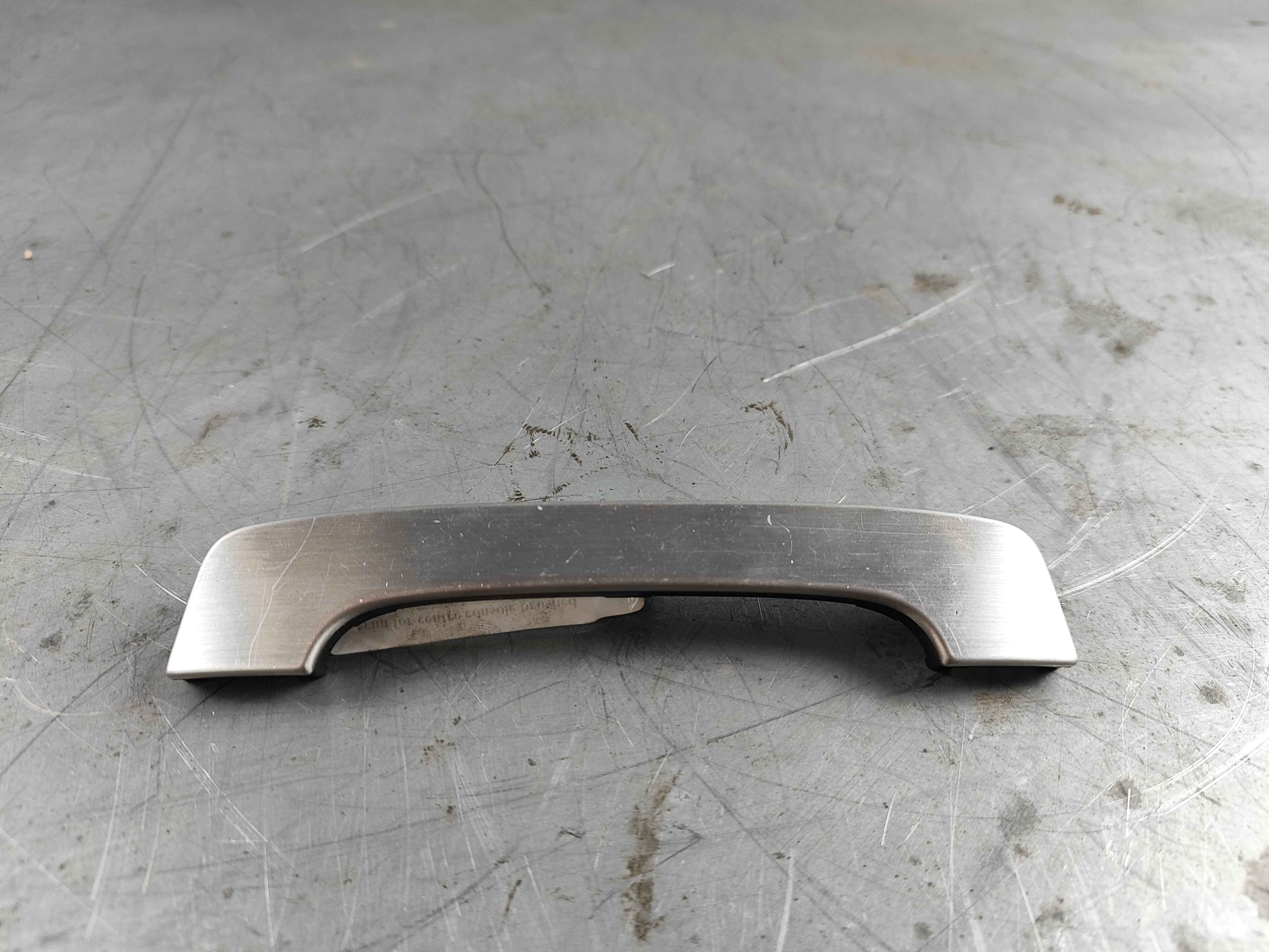 Trim for centre console brushed aluminium