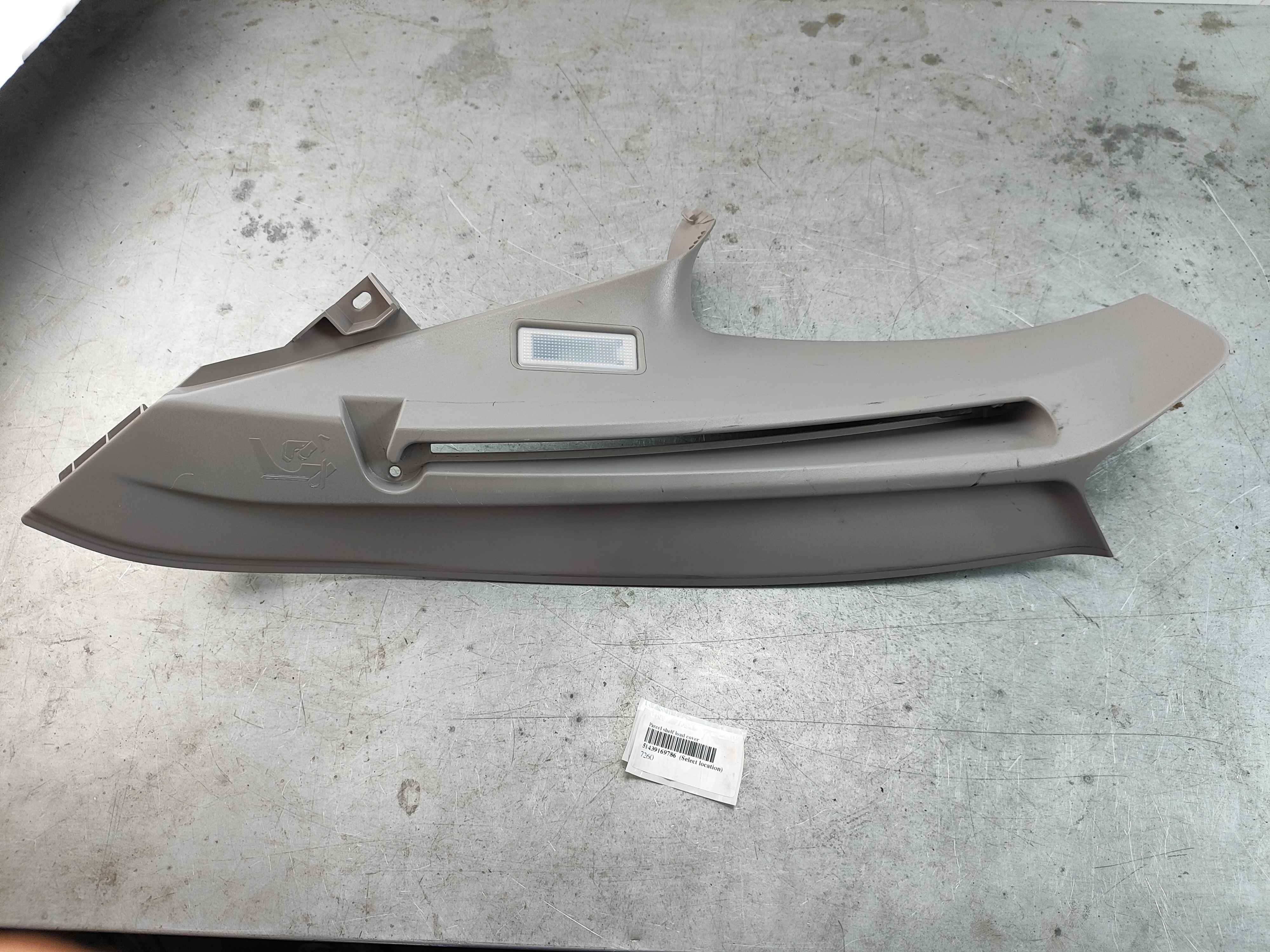 Parcel shelf load cover