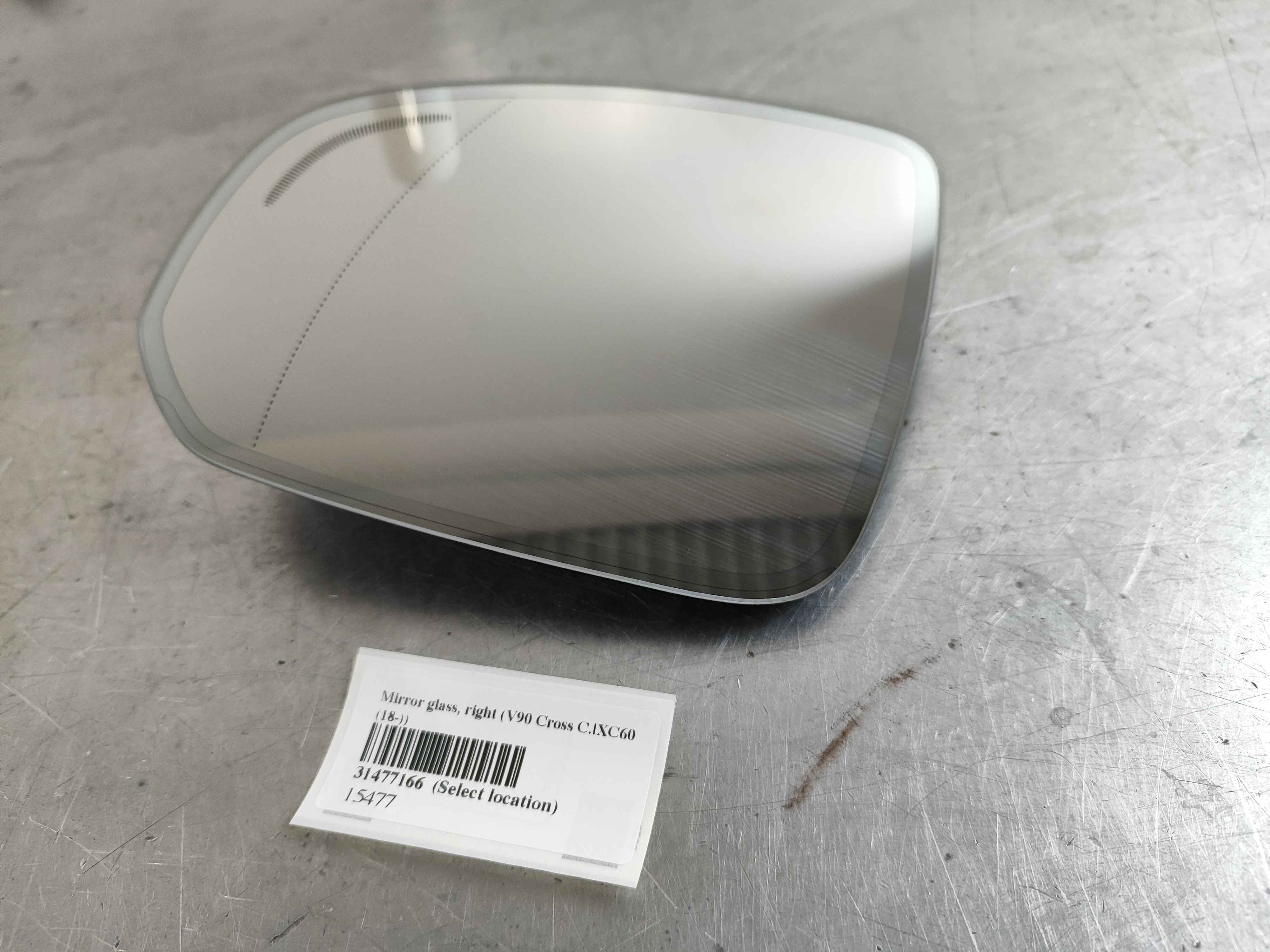 Mirror glass, right (V90 Cross C.|XC60 (18-))