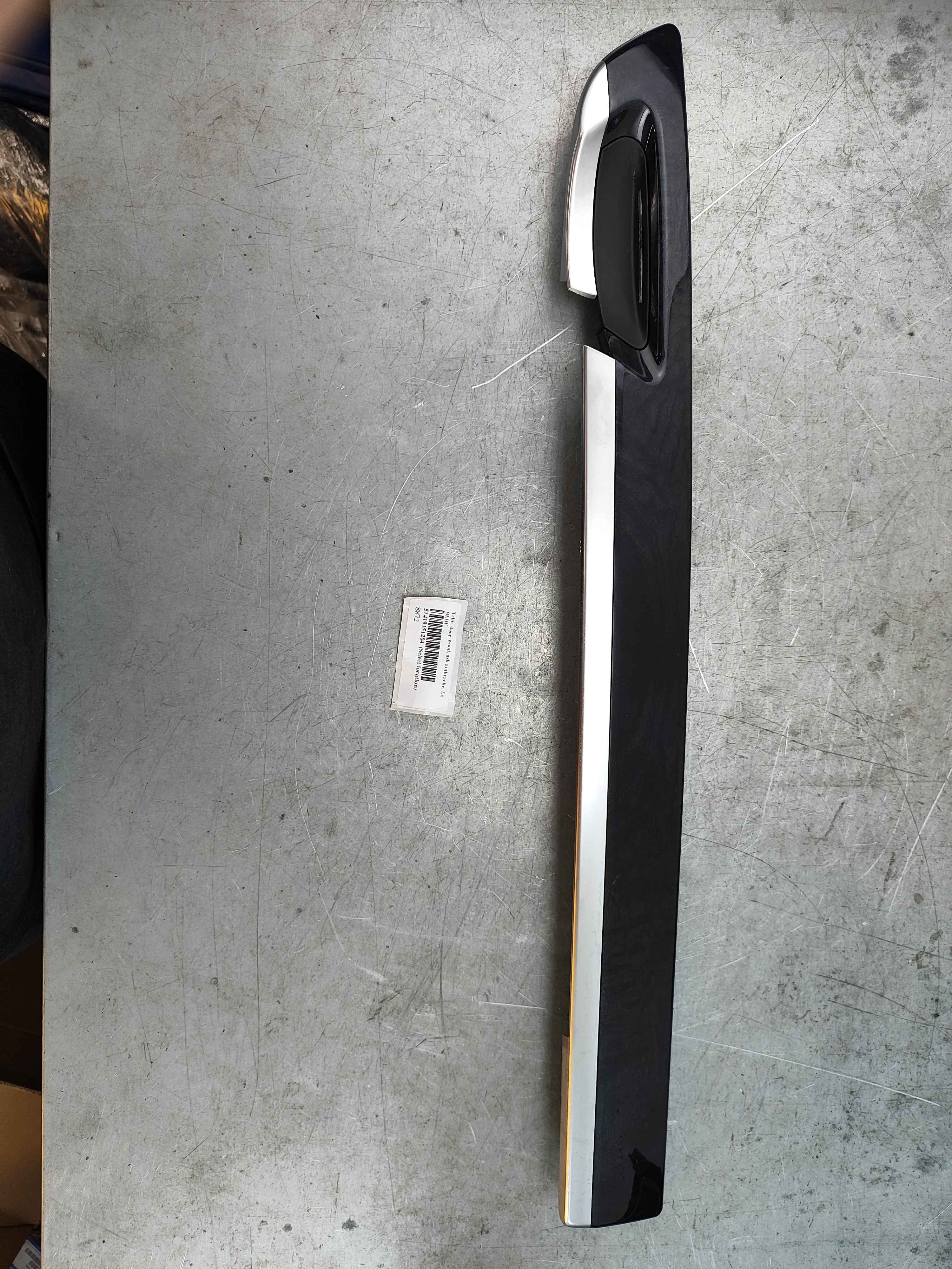 Trim, door, wood, ash anthracite, f.r. BMW