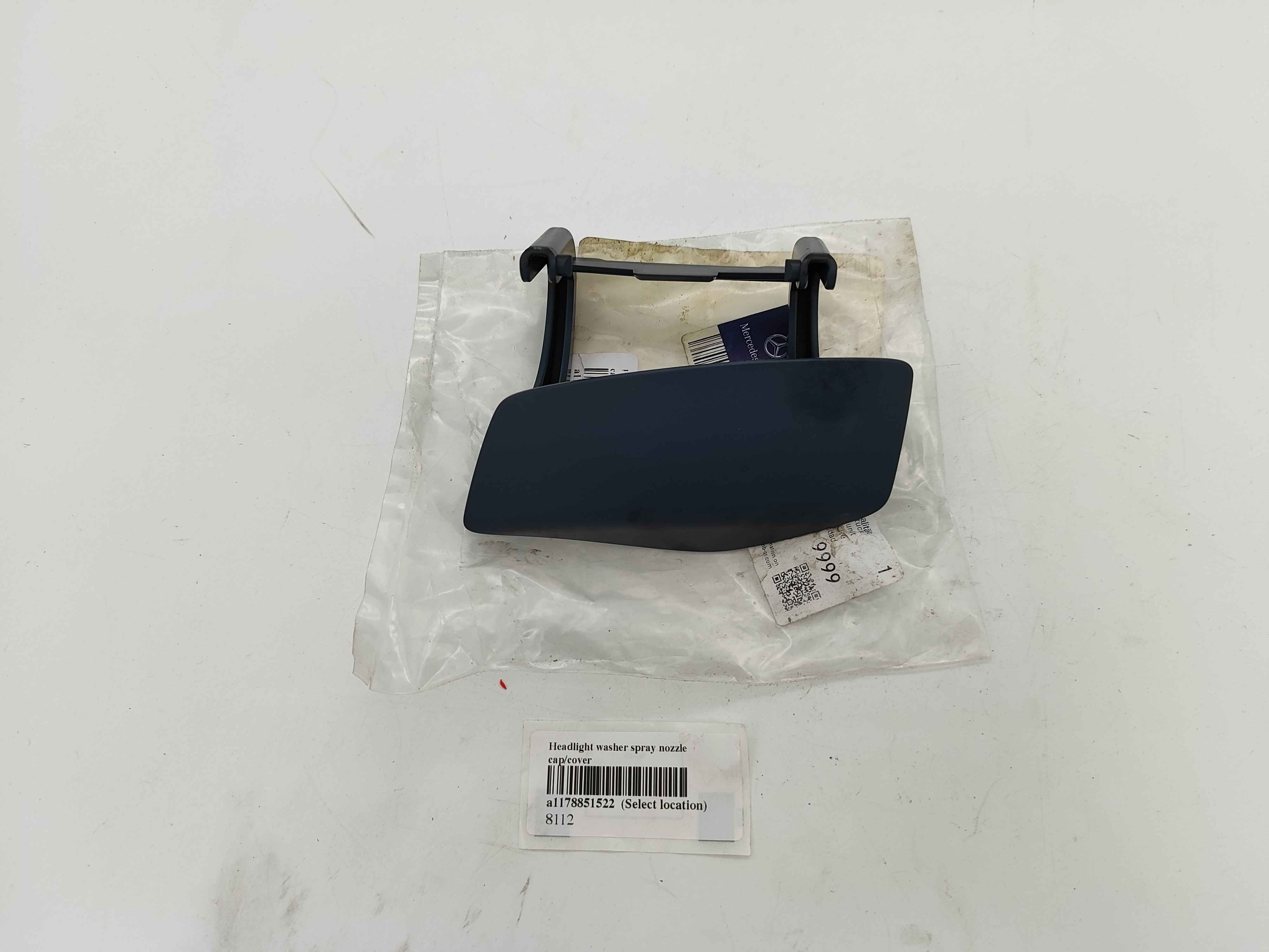 Headlight washer spray nozzle cap/cover