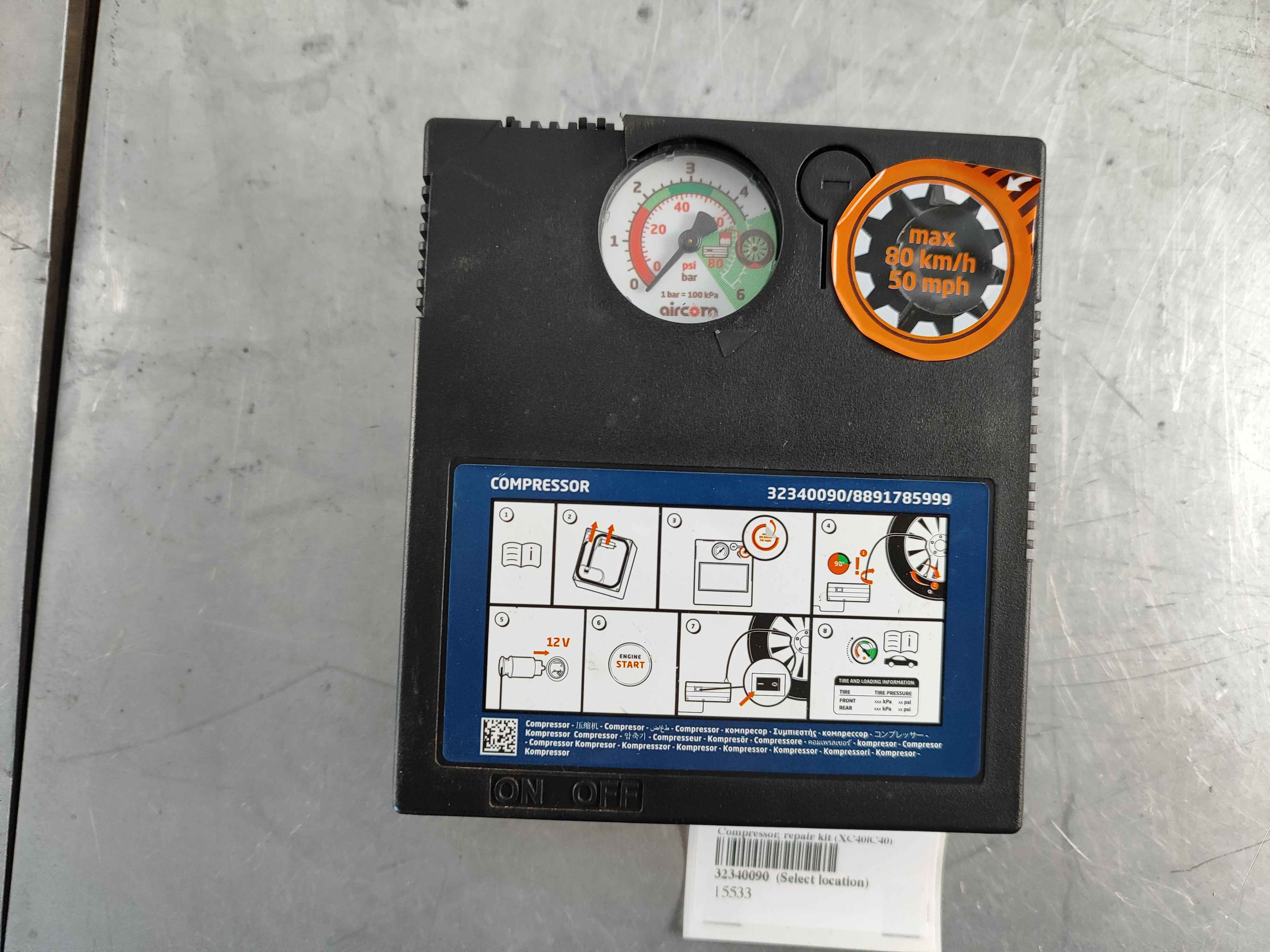 Compressor, repair kit (XC40|C40)