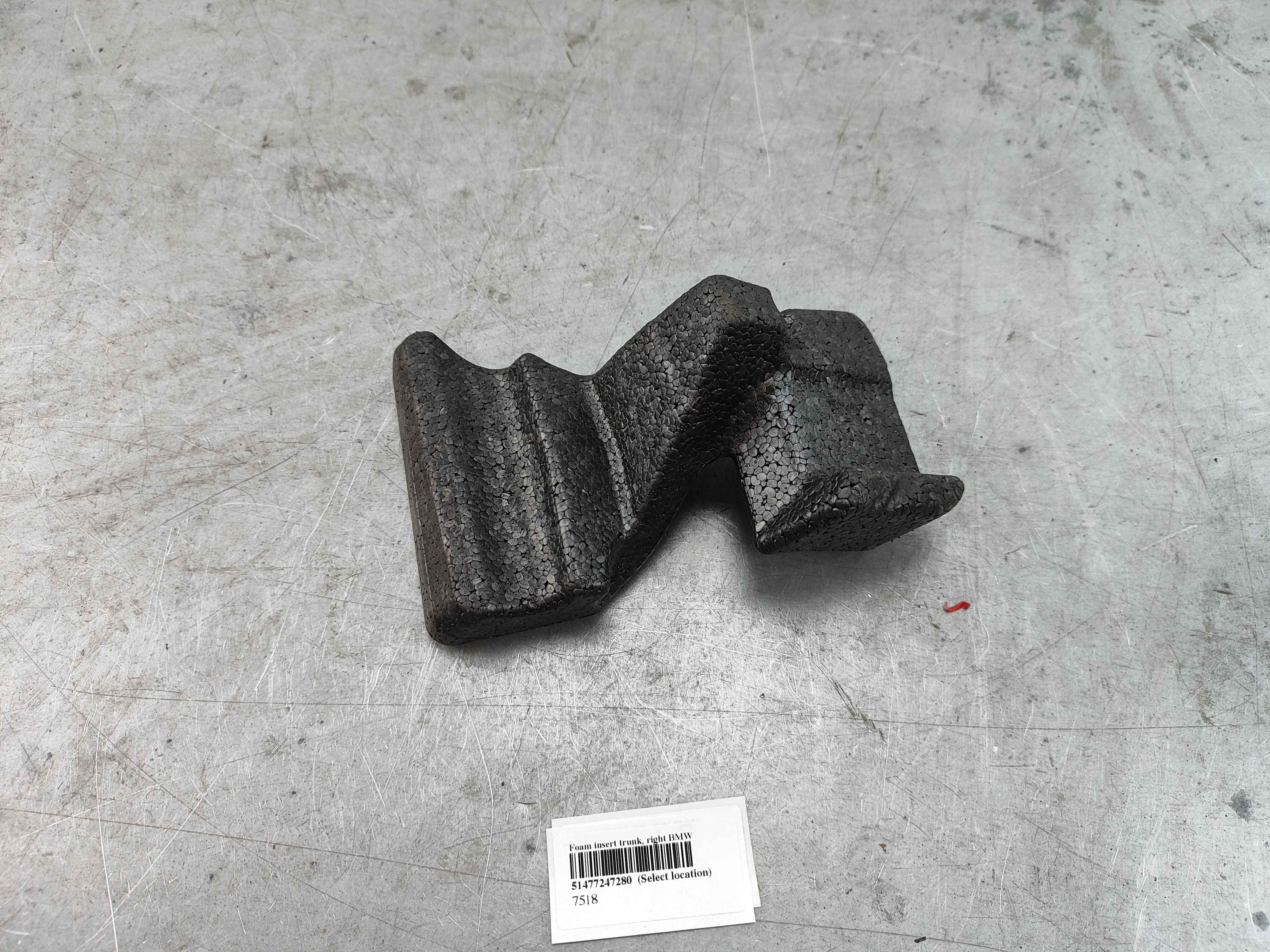 Foam insert trunk, right BMW
