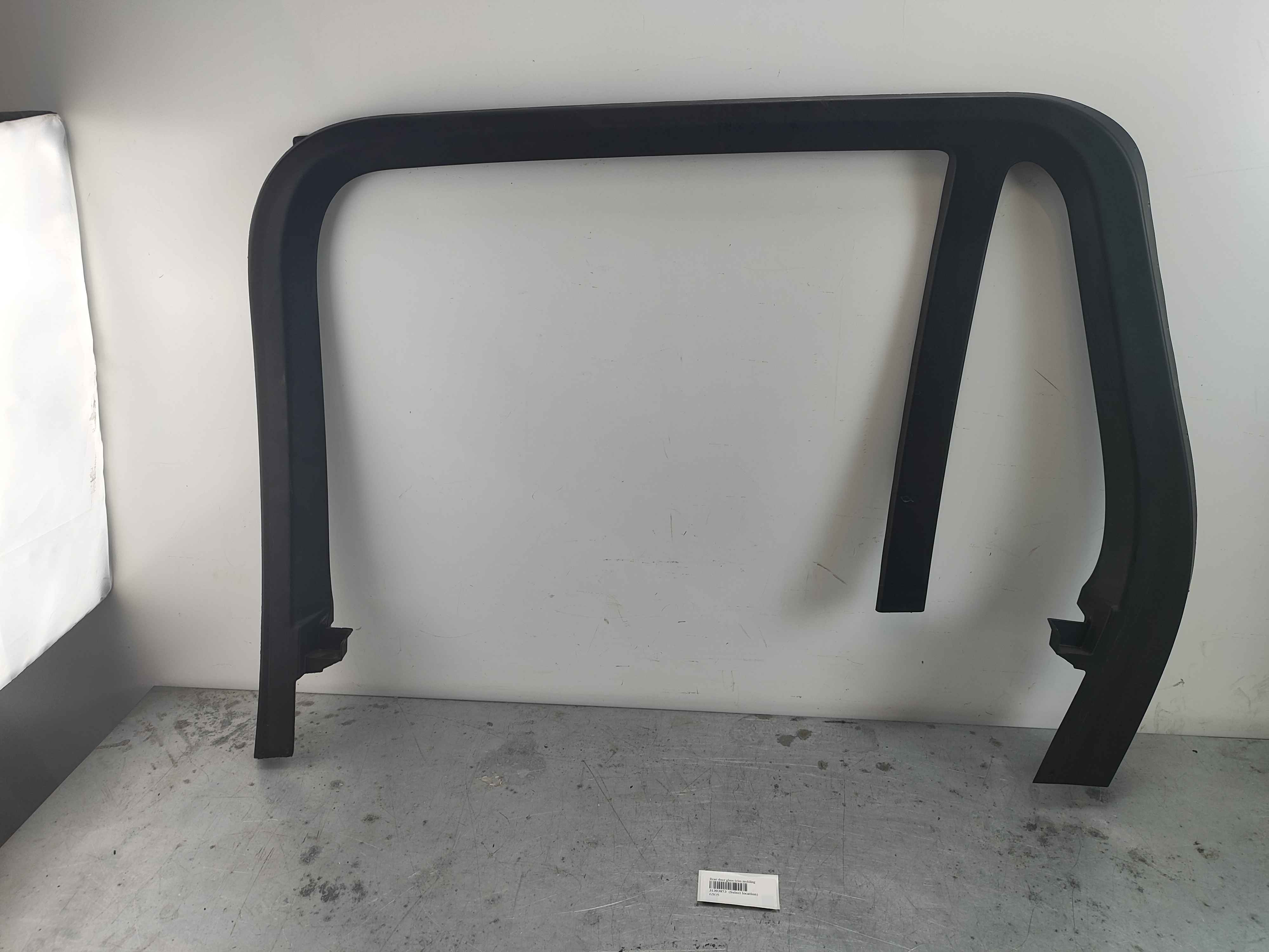 Rear door glass trim molding