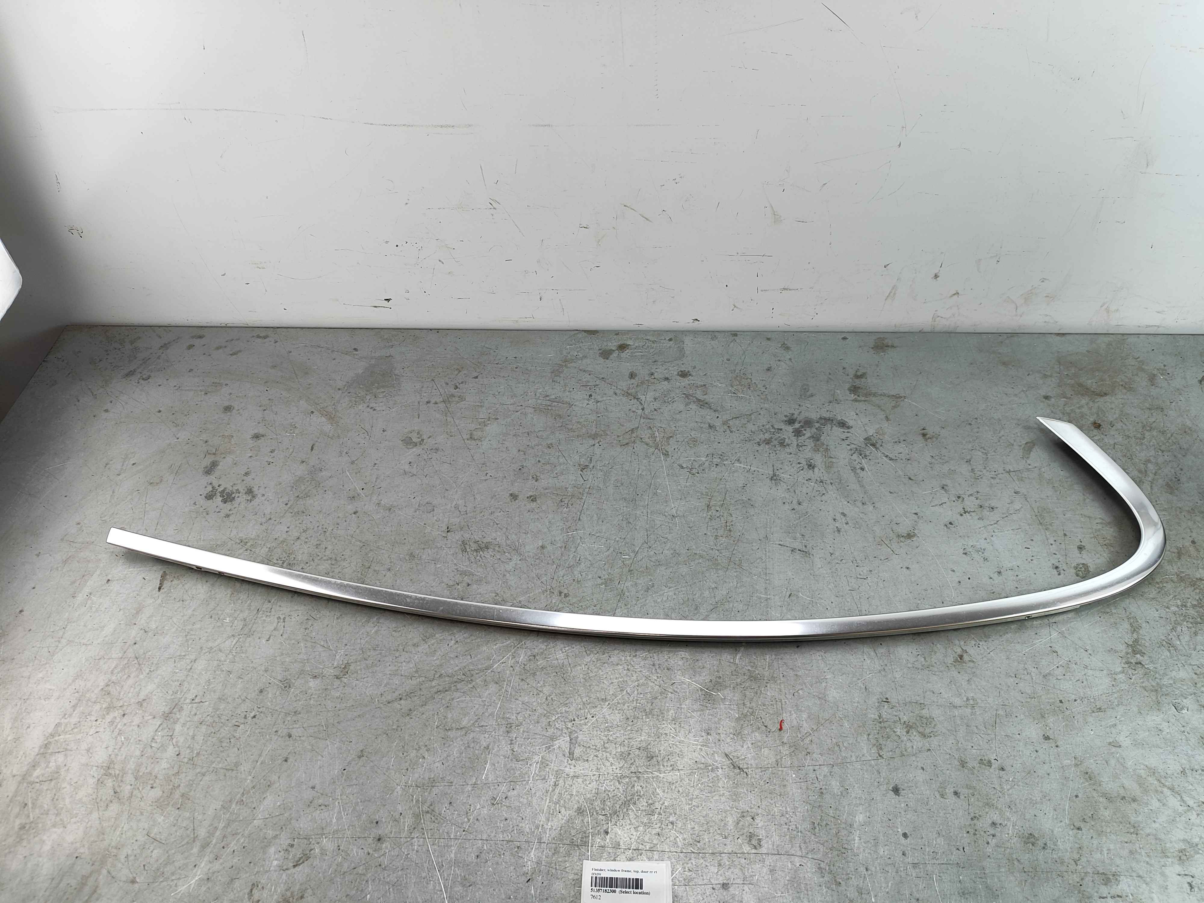 Finisher, window frame, top, door rr rt BMW