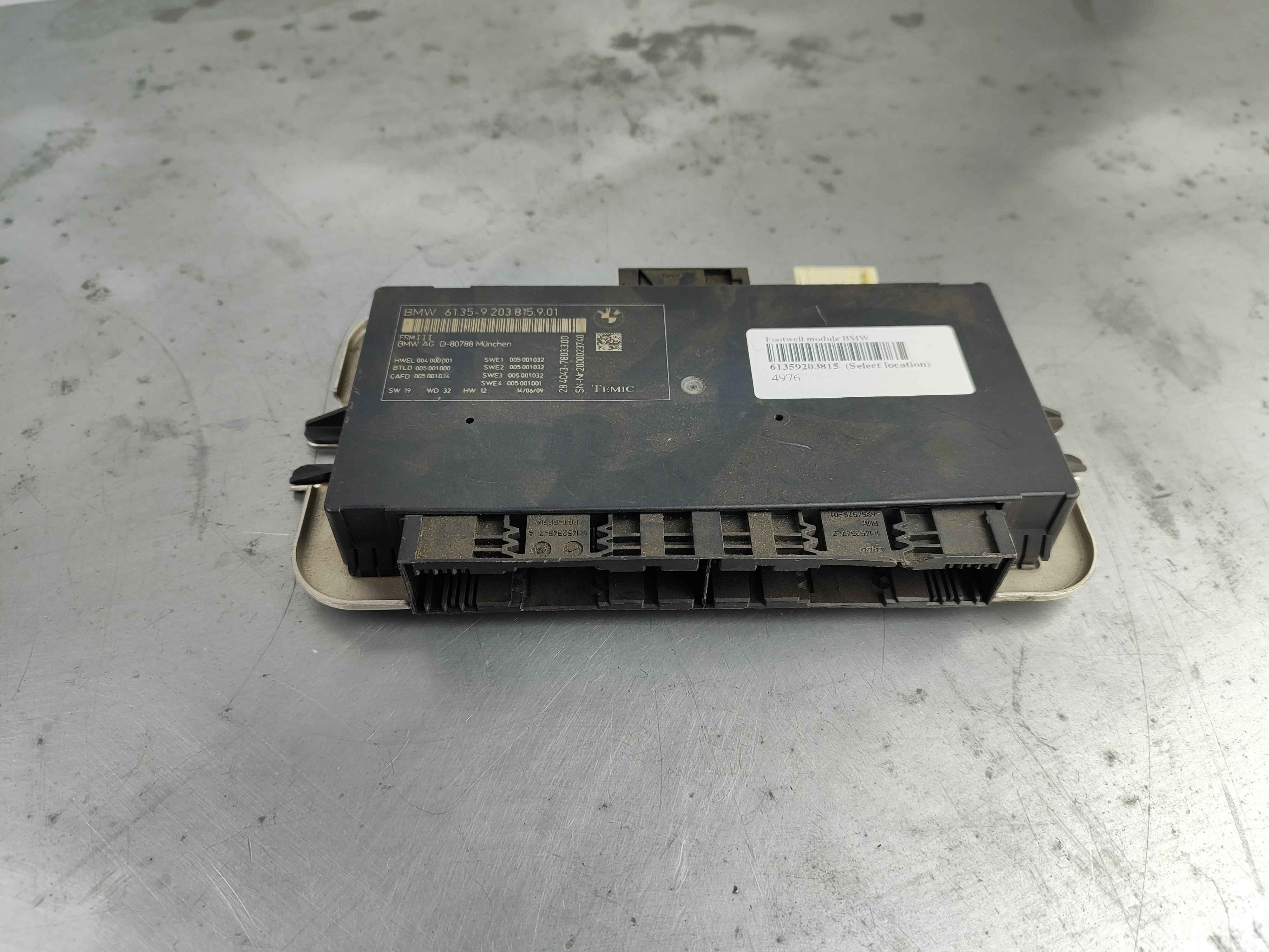 Footwell module BMW