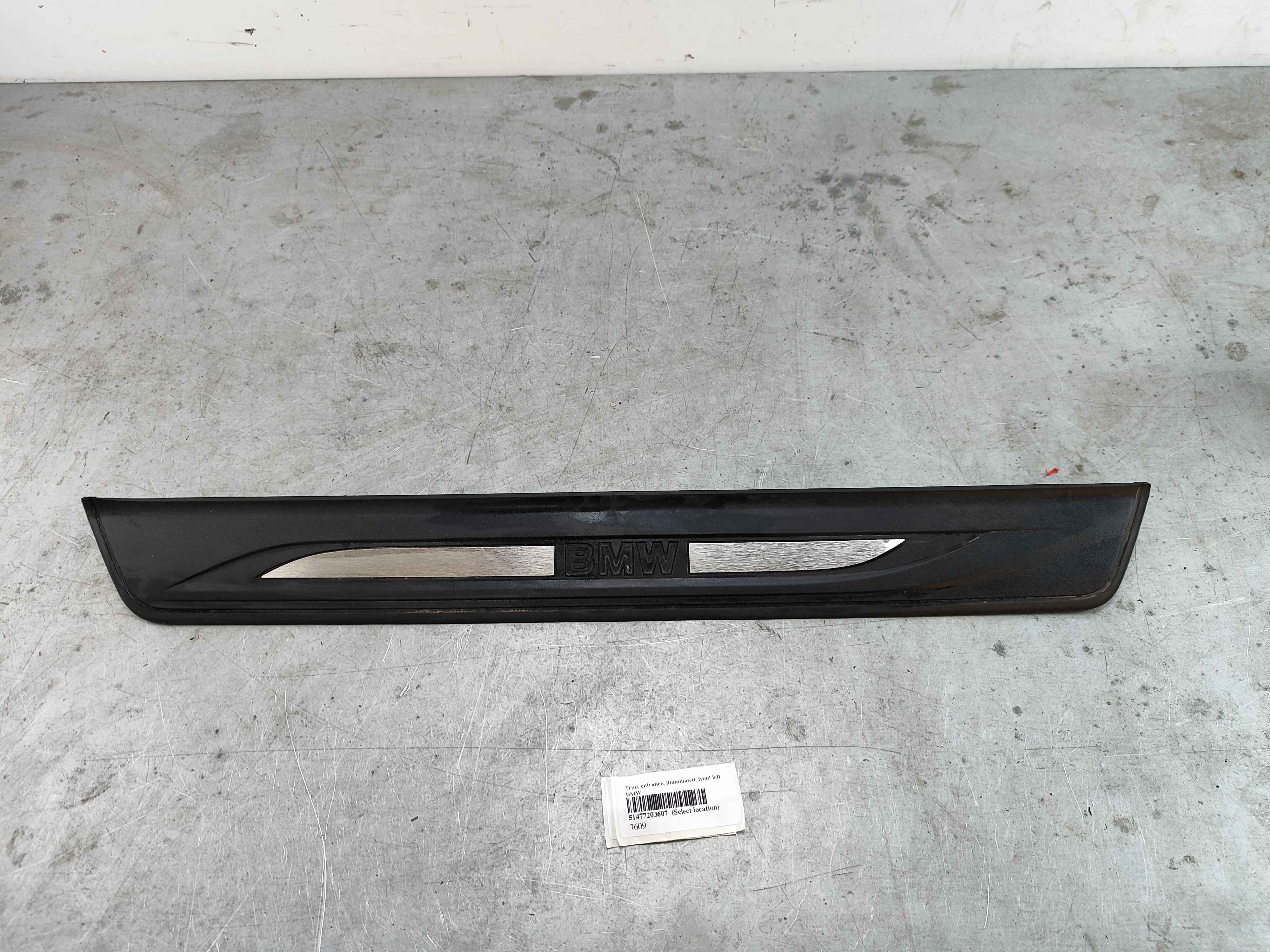 Trim, entrance, illuminated, front left BMW
