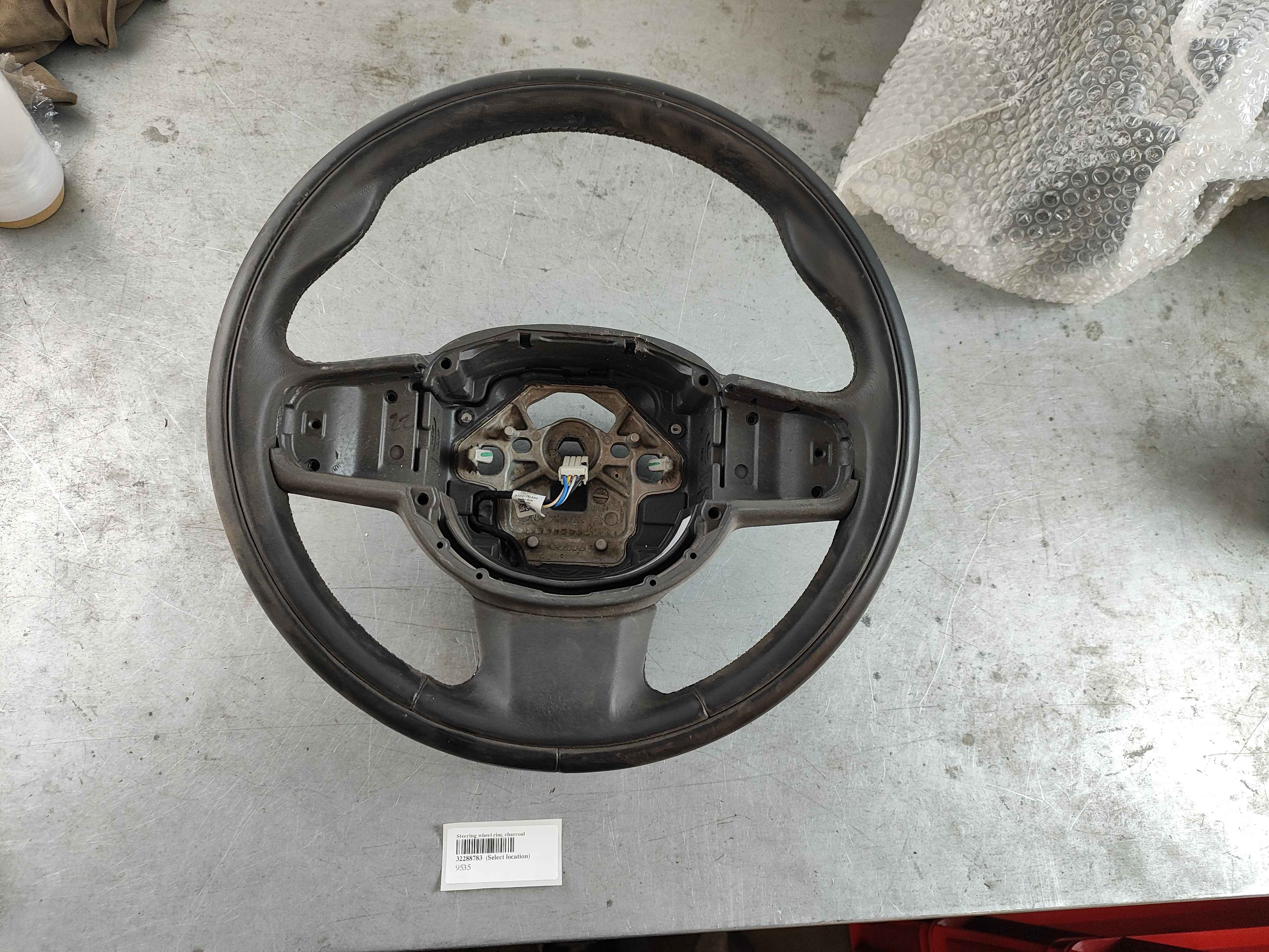 Steering wheel rim, charcoal