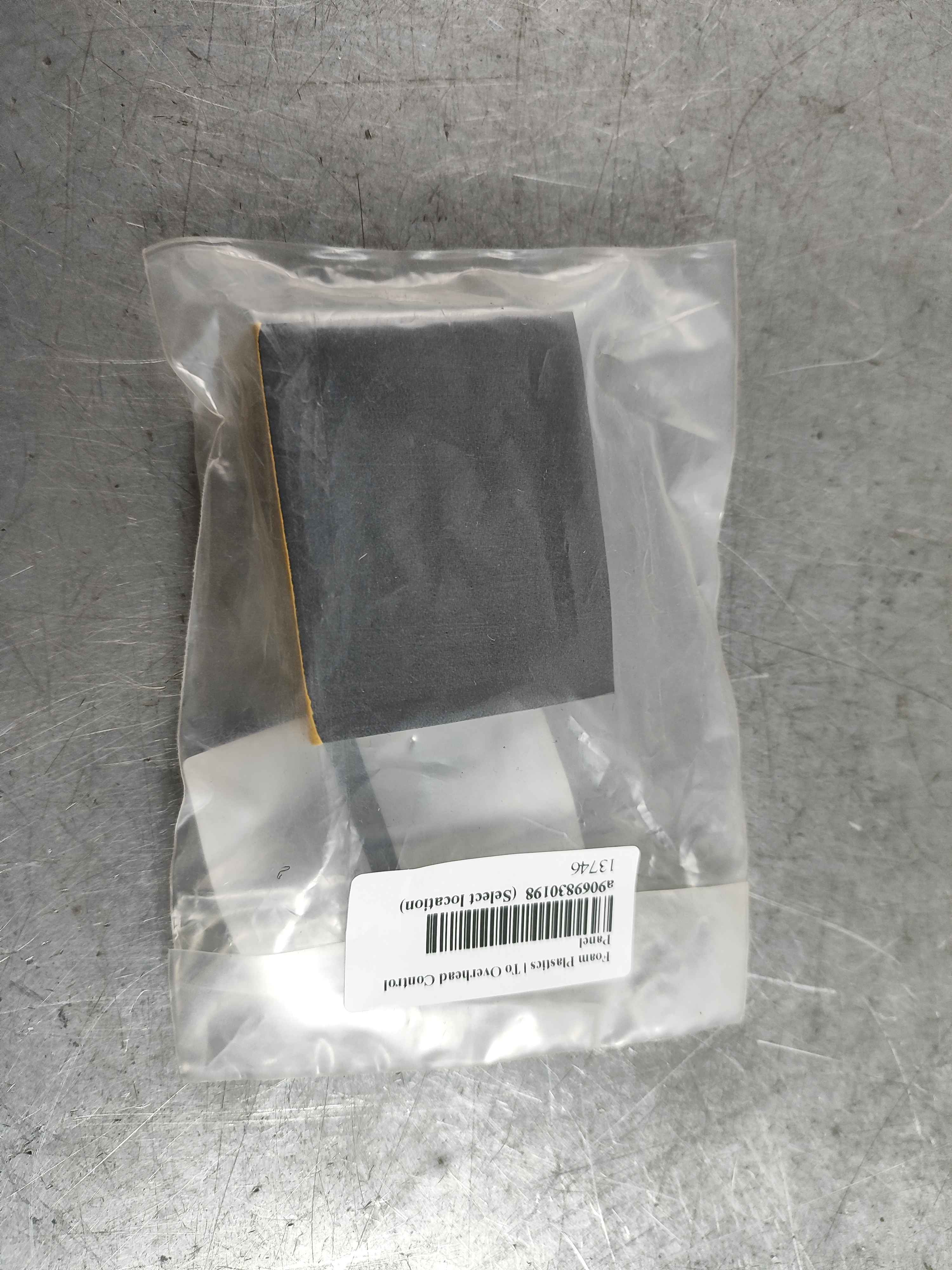 Foam Plastics | To Overhead Control Panel