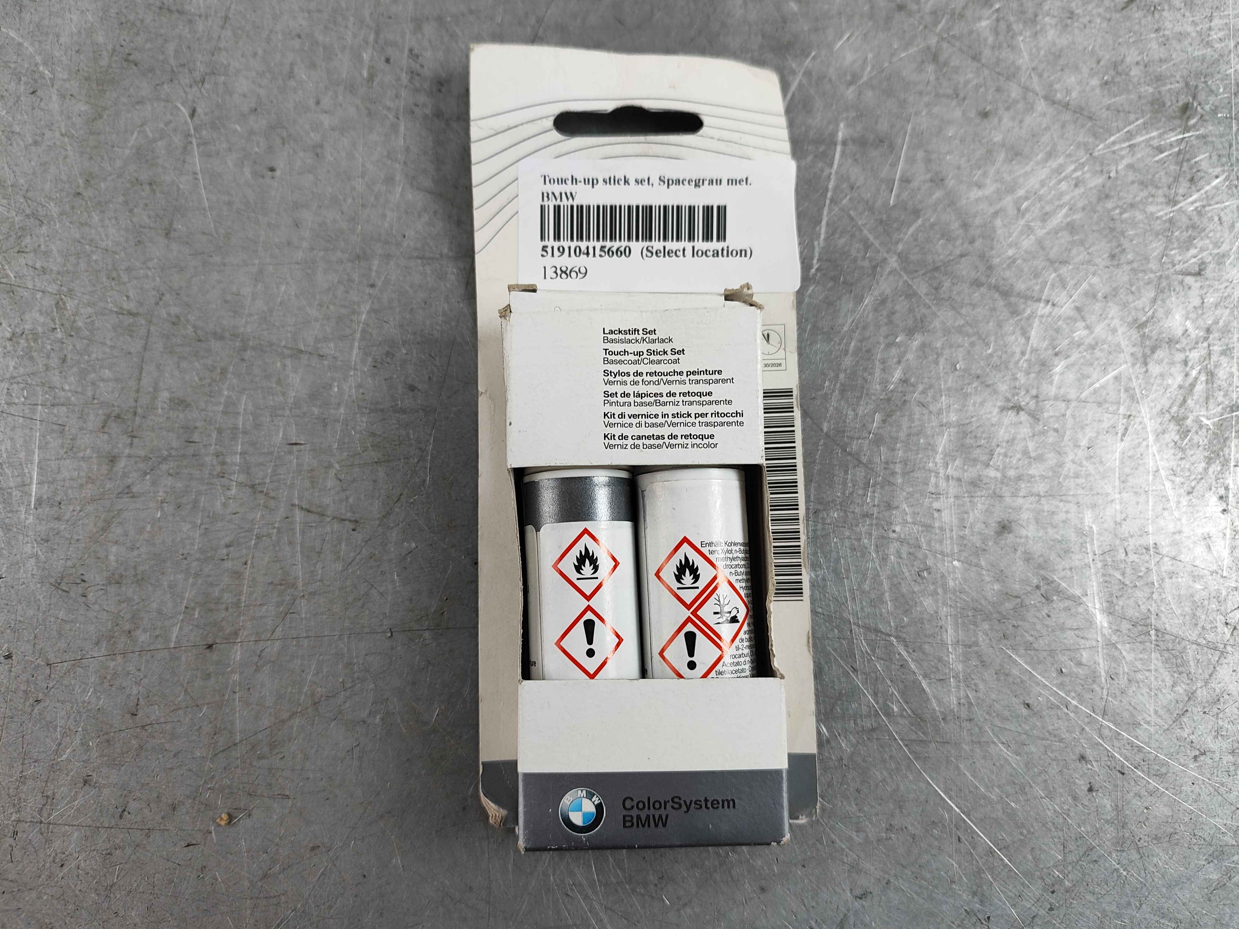 Touch-up stick set, Spacegrau met. BMW