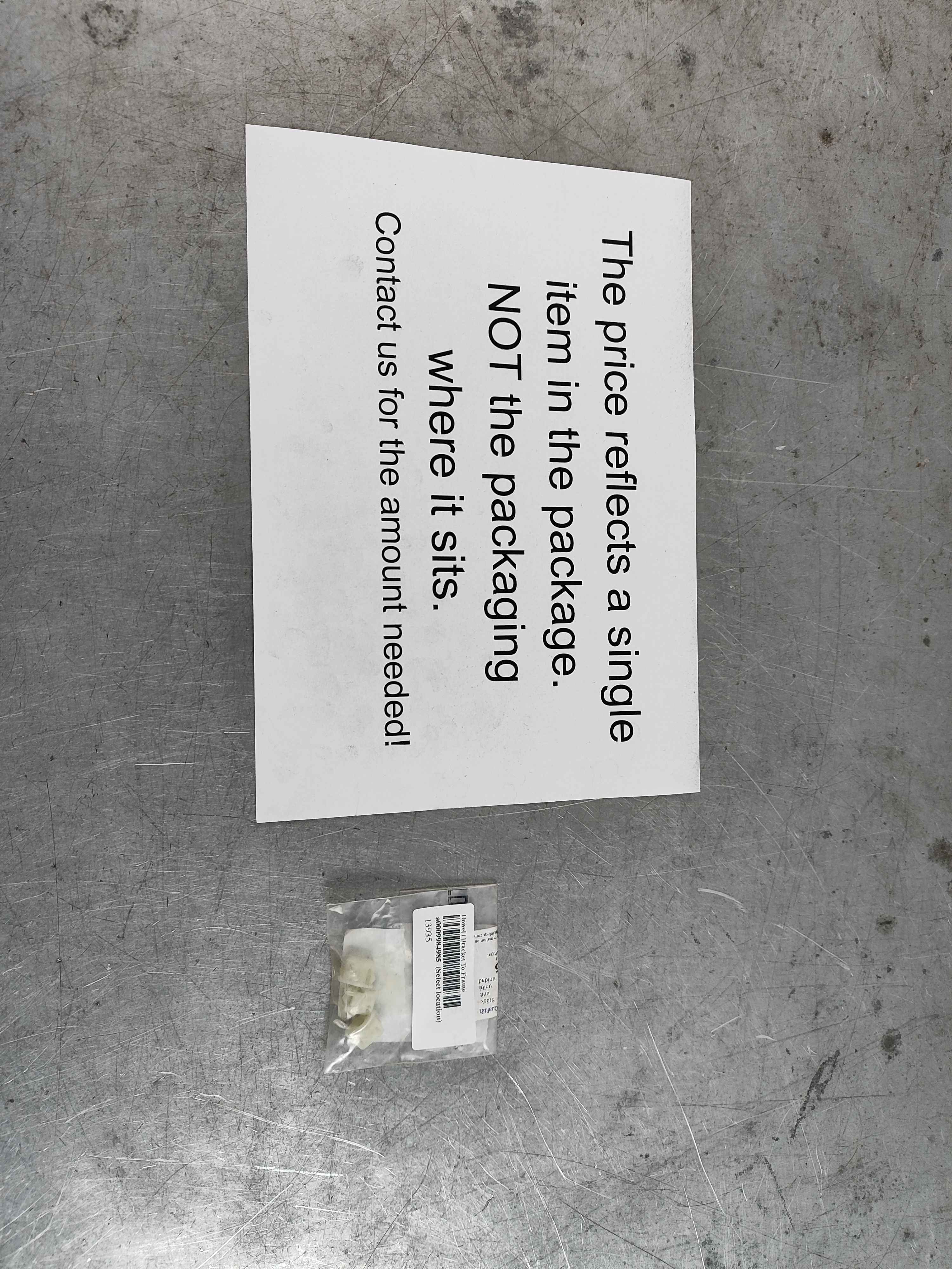 Dowel | Bracket To Frame