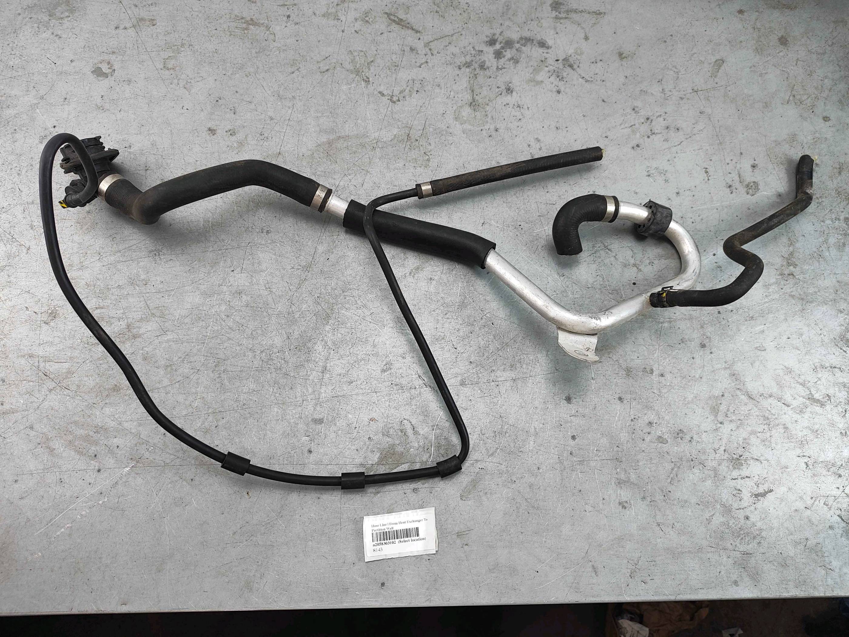 Hose Line | From Heat Exchanger To Partition Wall